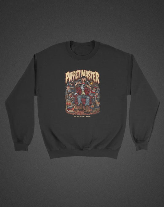 PUPPET MASTER (KIDS) CREWNECK SWEATSHIRT - Halloween Limited Drop – Kids clothes – Dead Threads Apparel