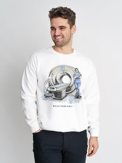 RADIATION REAPER (CT, FEMALE) CREWNECK SWEATSHIRT – Sweatshirt – Dead Threads Apparel