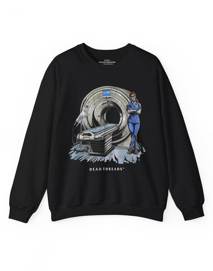 RADIATION REAPER (CT, FEMALE) CREWNECK SWEATSHIRT – Sweatshirt – Dead Threads Apparel