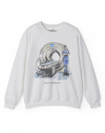 RADIATION REAPER (CT, FEMALE) CREWNECK SWEATSHIRT – Sweatshirt – Dead Threads Apparel