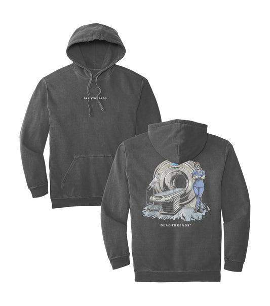 RADIATION REAPER (CT, FEMALE) - “DT ESSENTIAL" HOODIE – Hoodie – Dead Threads Apparel