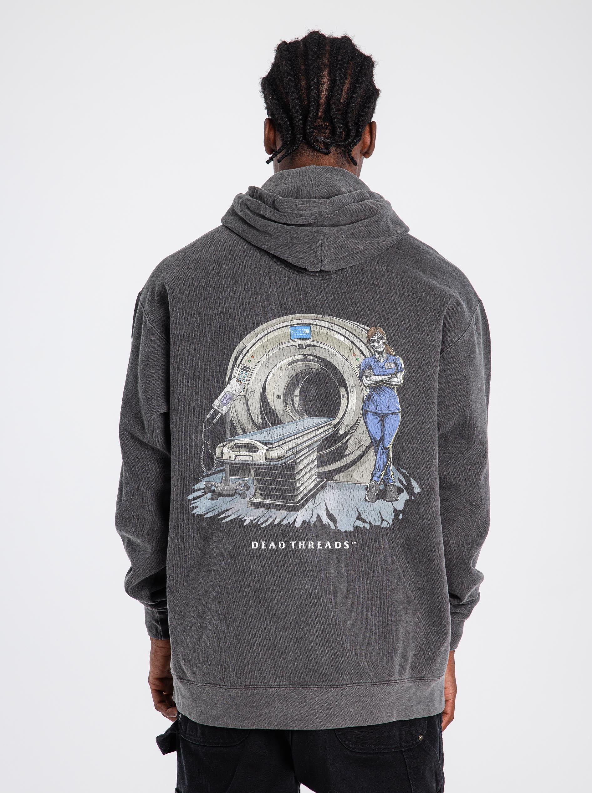 RADIATION REAPER (CT, FEMALE) - “DT ESSENTIAL" HOODIE – Hoodie – Dead Threads Apparel