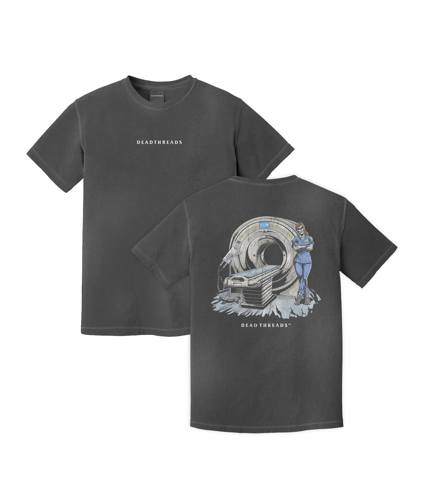 RADIATION REAPER (CT, FEMALE) - “DT ESSENTIAL" PREMIUM T - SHIRT – T-Shirt – Dead Threads Apparel