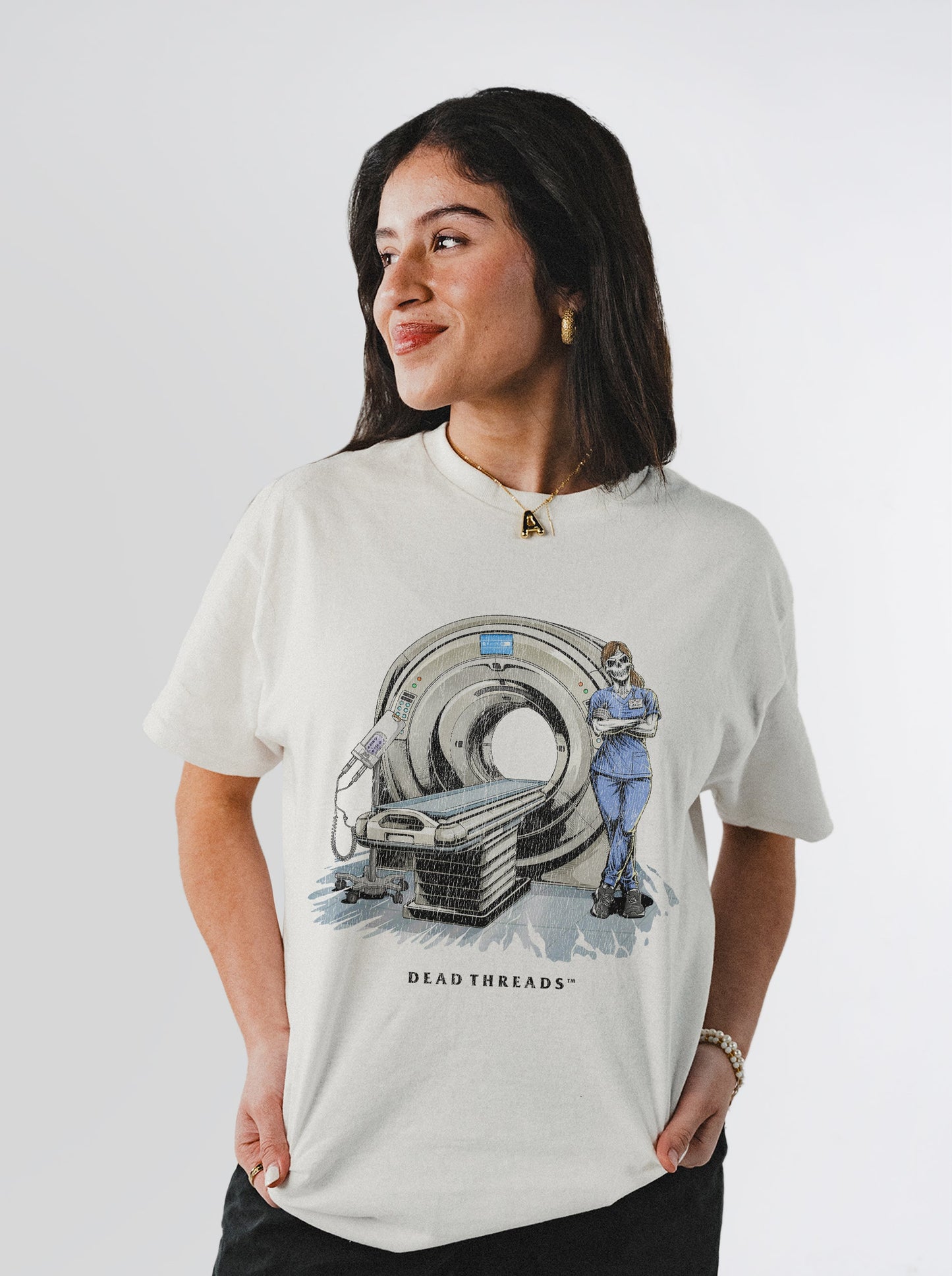 RADIATION REAPER (CT, FEMALE) – T-Shirt – Dead Threads Apparel