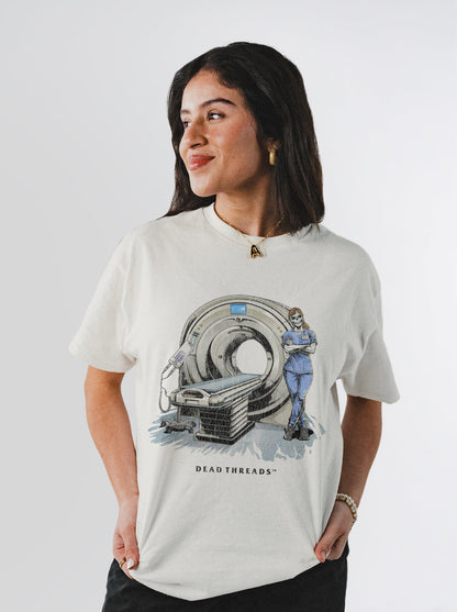 RADIATION REAPER (CT, FEMALE) – T-Shirt – Dead Threads Apparel