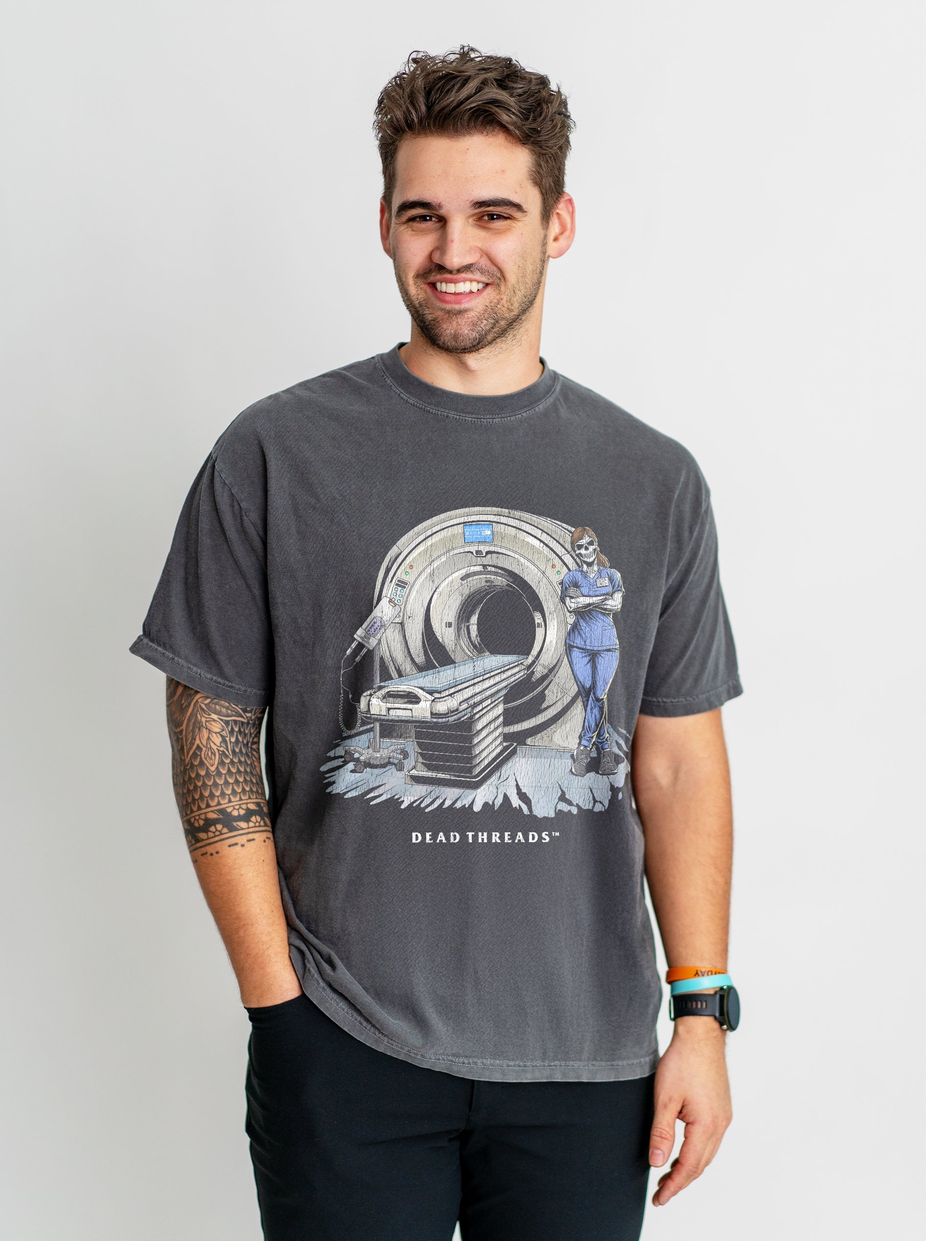 RADIATION REAPER (CT, FEMALE) – T-Shirt – Dead Threads Apparel