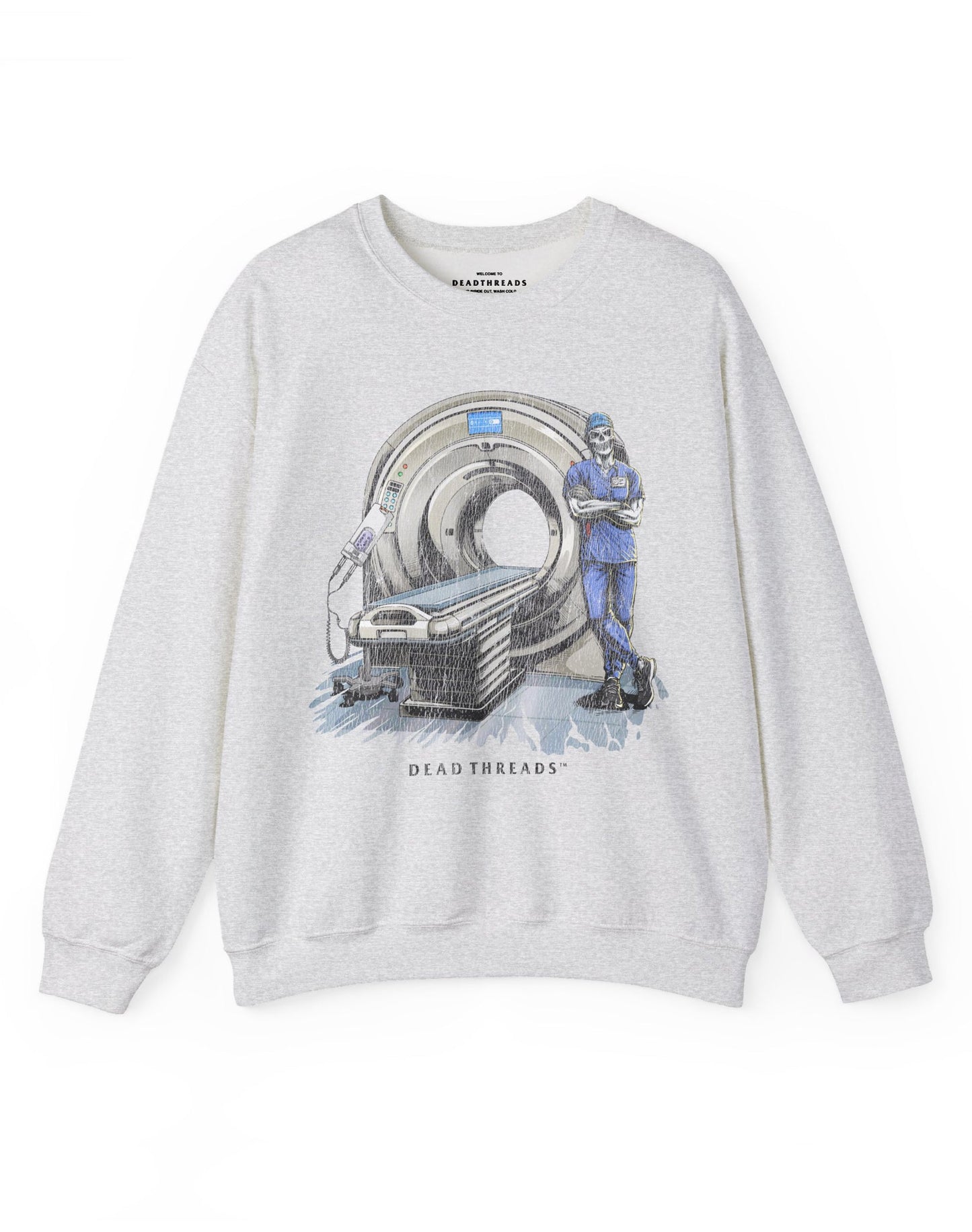 RADIATION REAPER (CT, MALE) CREWNECK SWEATSHIRT – Sweatshirt – Dead Threads Apparel
