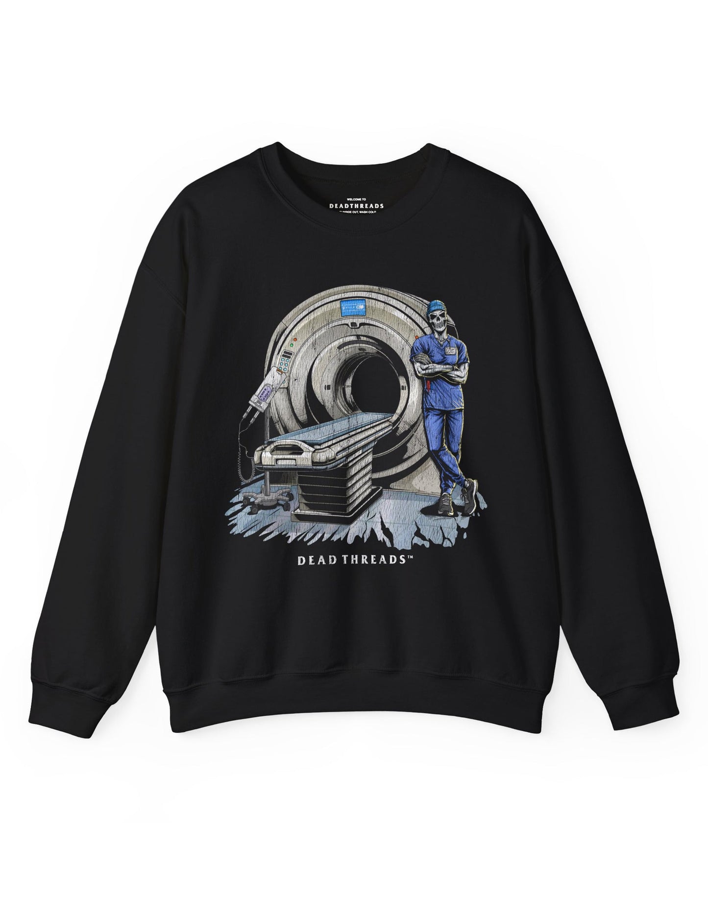 RADIATION REAPER (CT, MALE) CREWNECK SWEATSHIRT – Sweatshirt – Dead Threads Apparel