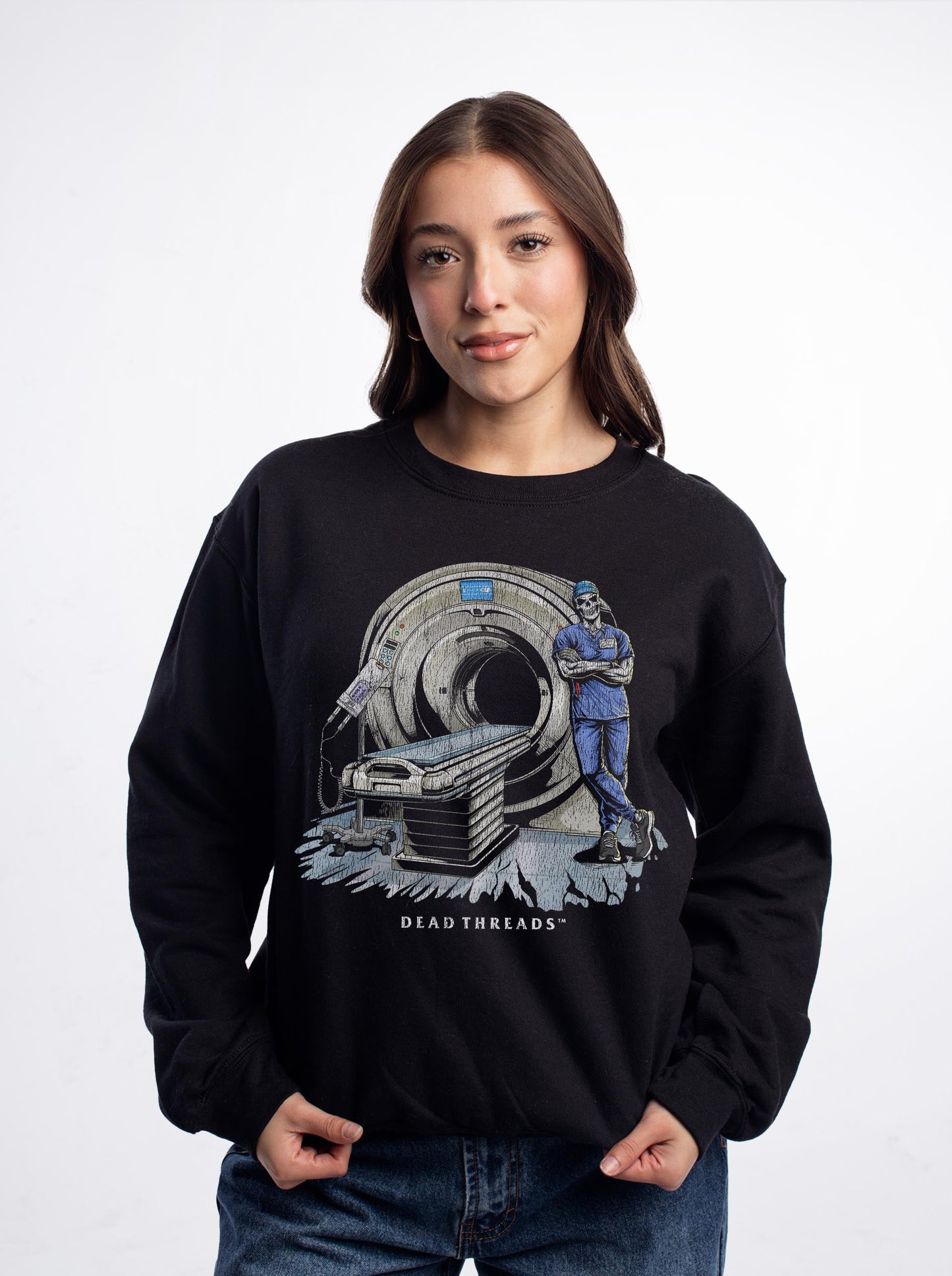 RADIATION REAPER (CT, MALE) CREWNECK SWEATSHIRT – Sweatshirt – Dead Threads Apparel