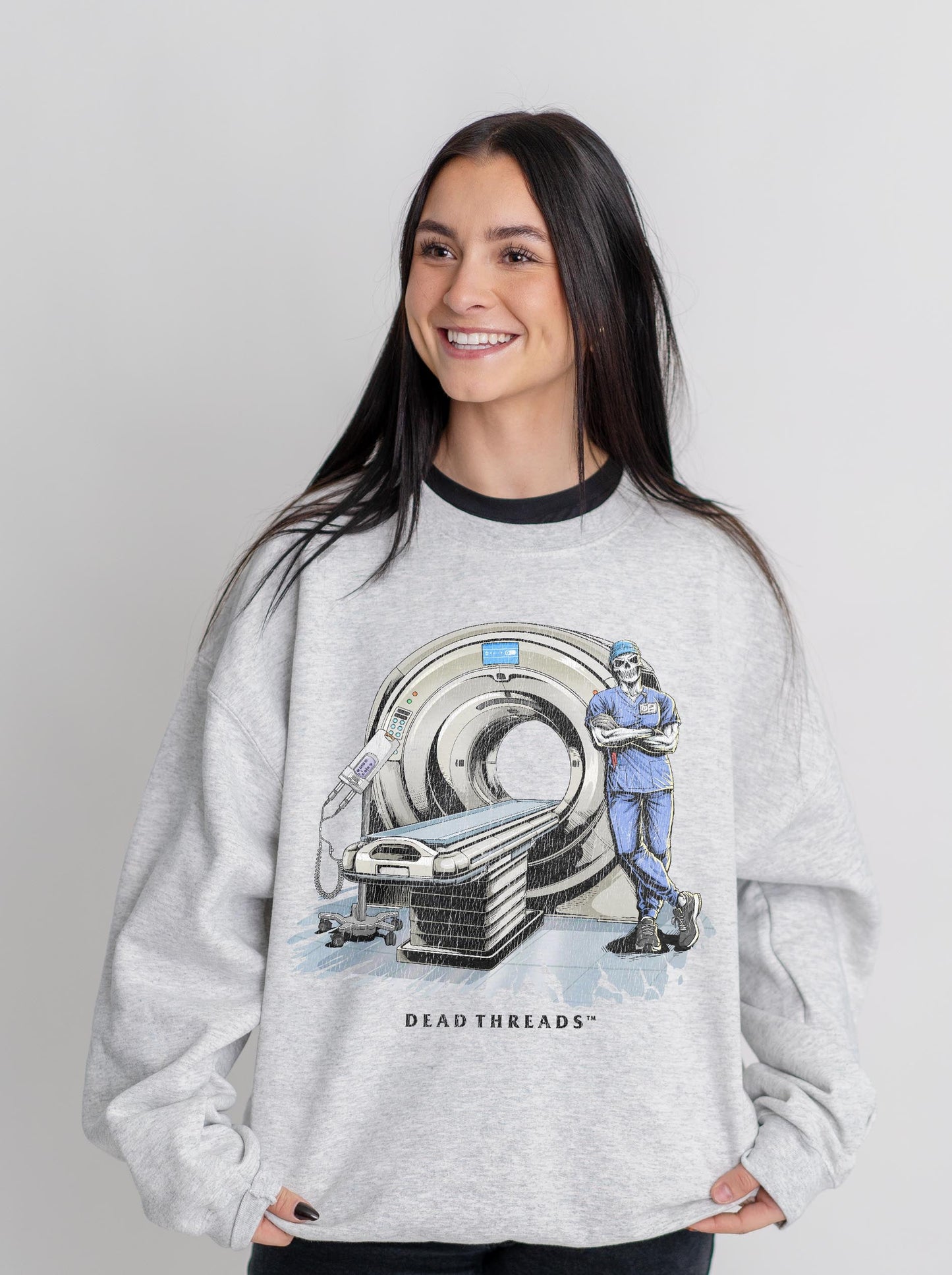 RADIATION REAPER (CT, MALE) CREWNECK SWEATSHIRT – Sweatshirt – Dead Threads Apparel