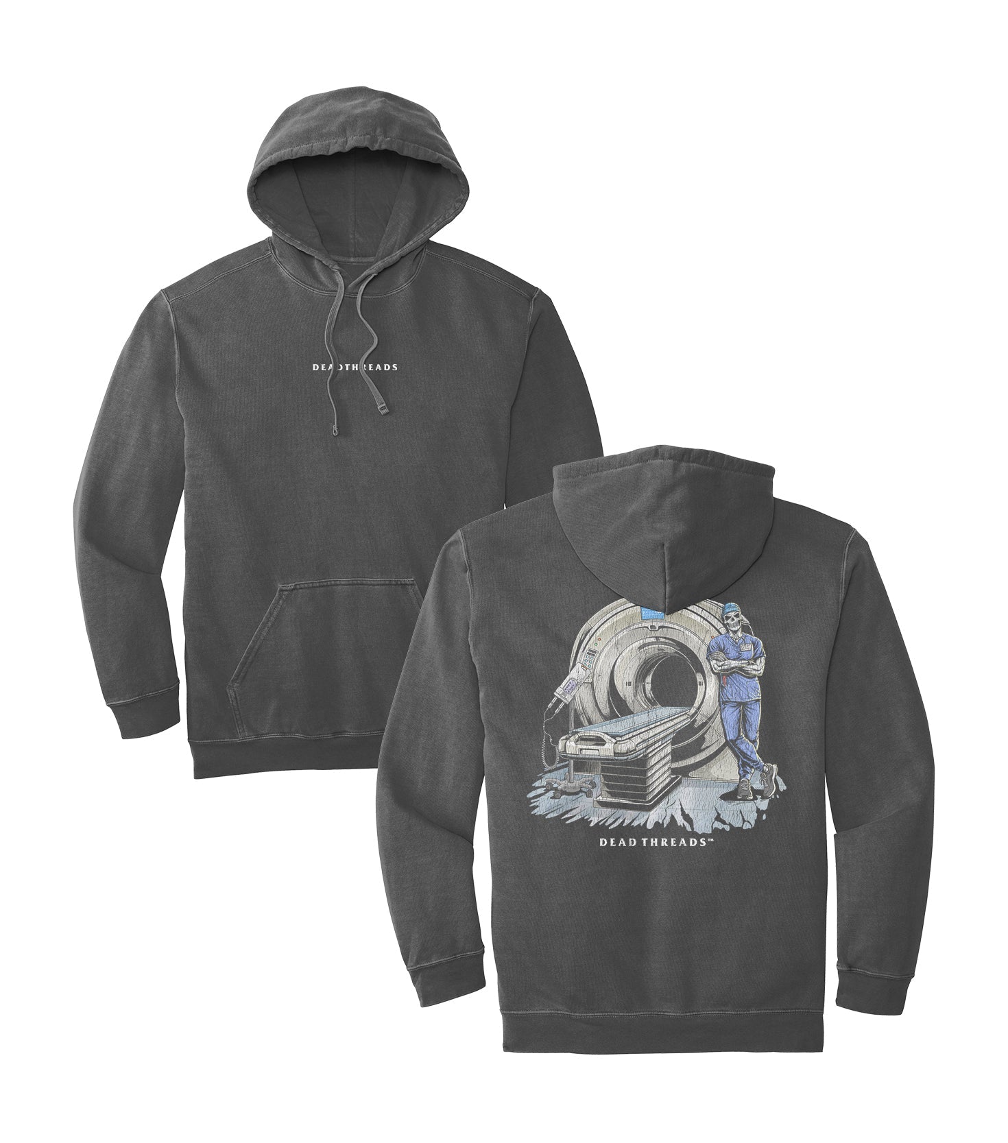 RADIATION REAPER (CT, MALE) - “DT ESSENTIAL" HOODIE – Hoodie – Dead Threads Apparel