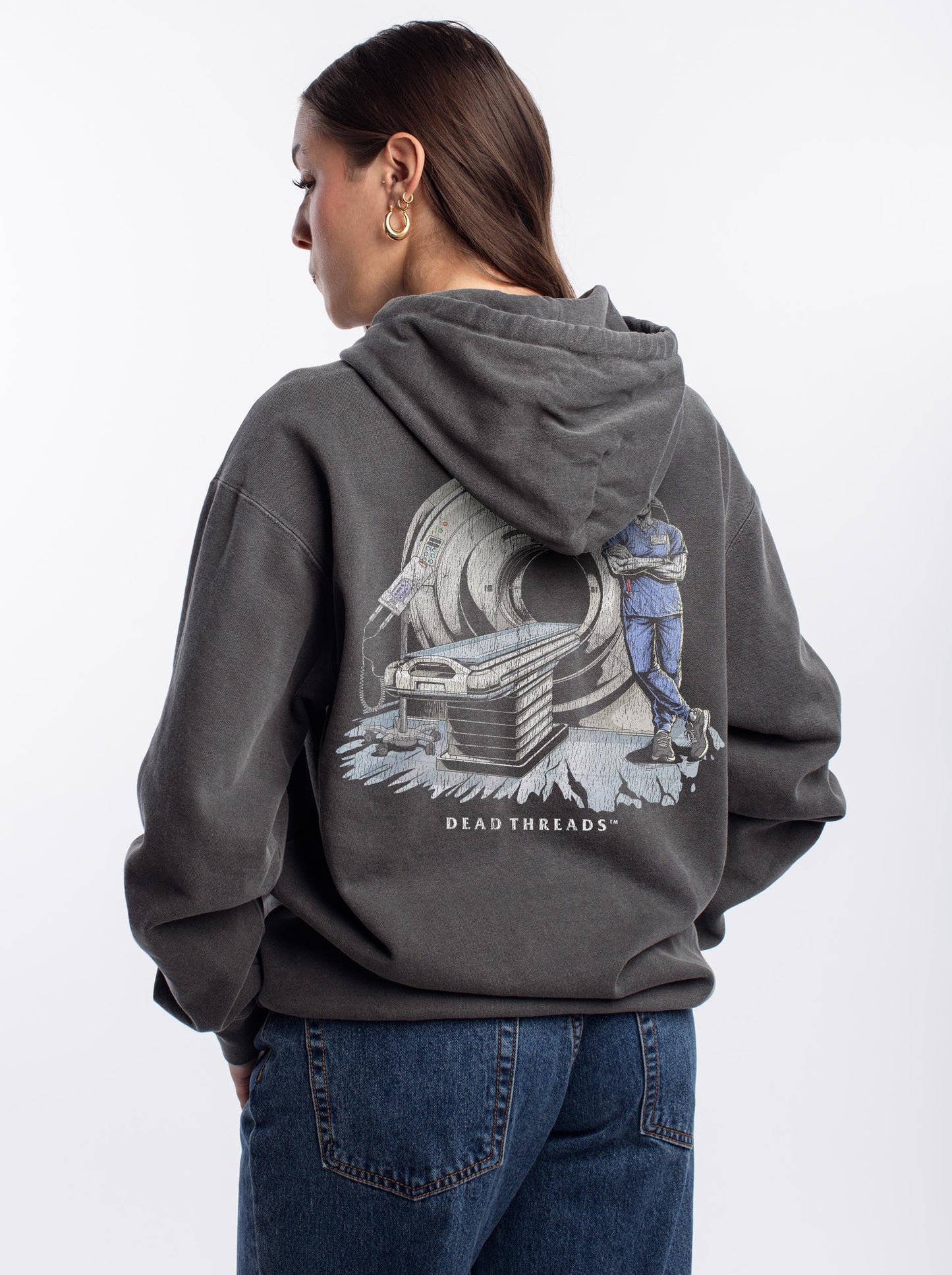 RADIATION REAPER (CT, MALE) - “DT ESSENTIAL" HOODIE – Hoodie – Dead Threads Apparel