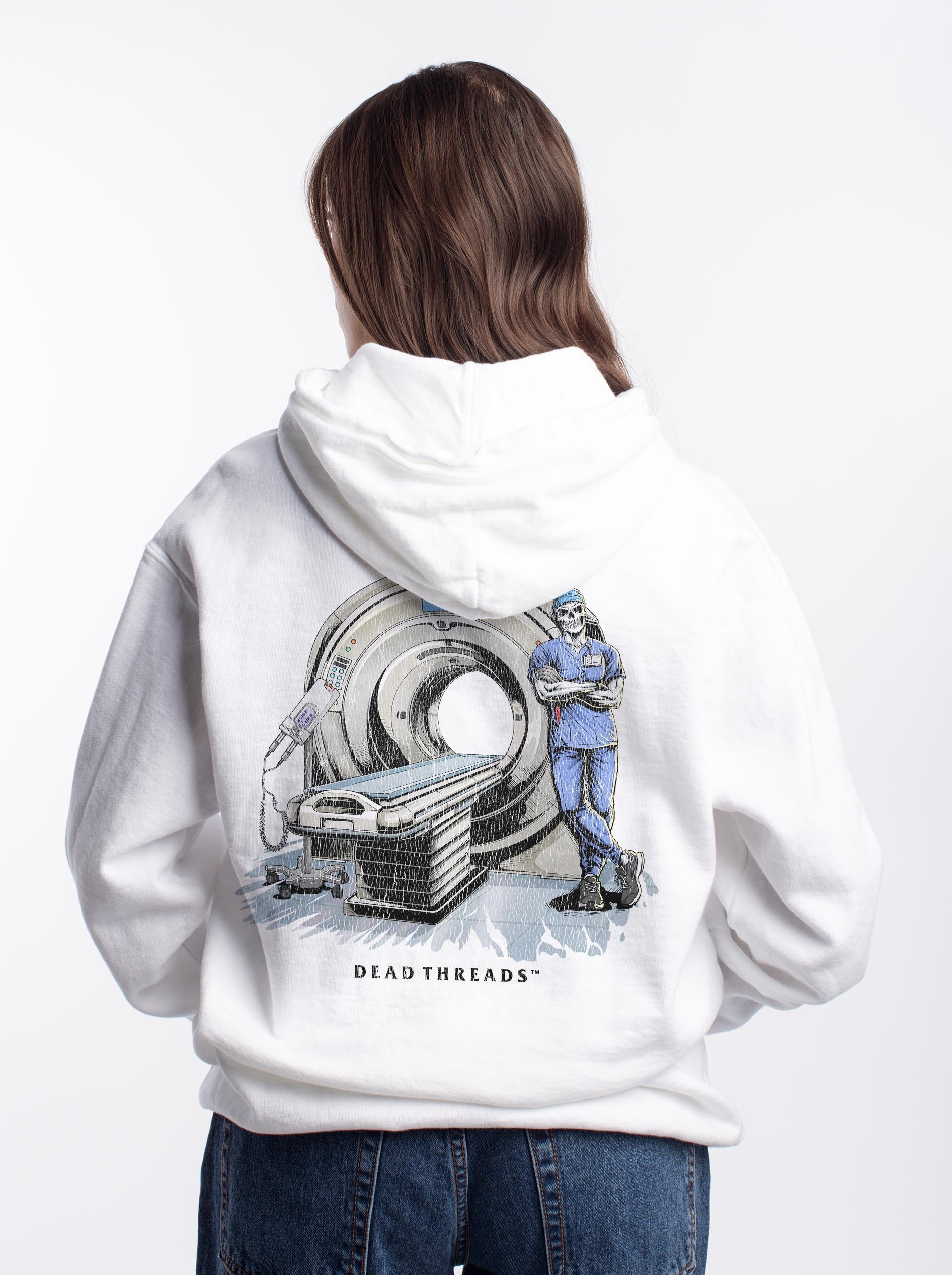 RADIATION REAPER (CT, MALE) - “DT ESSENTIAL" HOODIE – Hoodie – Dead Threads Apparel