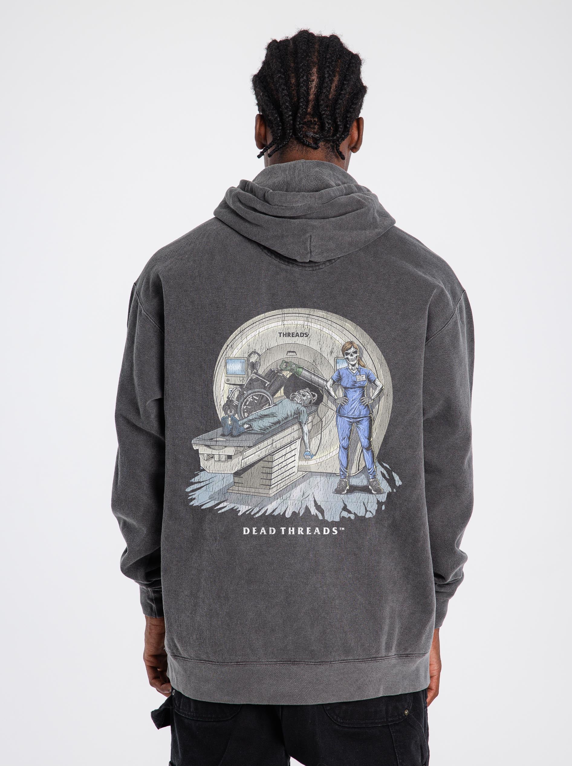 RADIATION REAPER (MRI, FEMALE) - “DT ESSENTIAL" HOODIE – Hoodie – Dead Threads Apparel