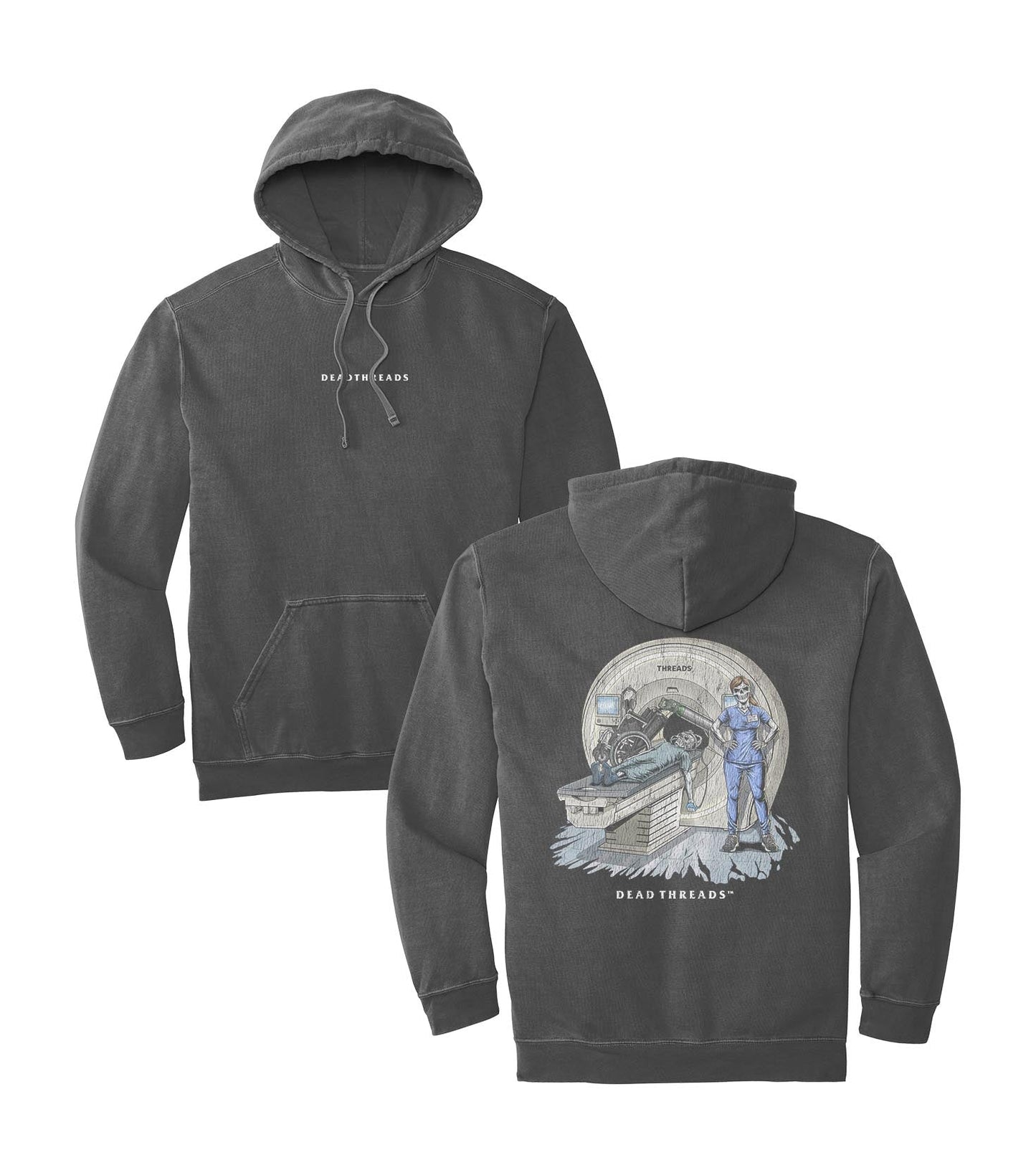 RADIATION REAPER (MRI, FEMALE) - “DT ESSENTIAL" HOODIE – Hoodie – Dead Threads Apparel