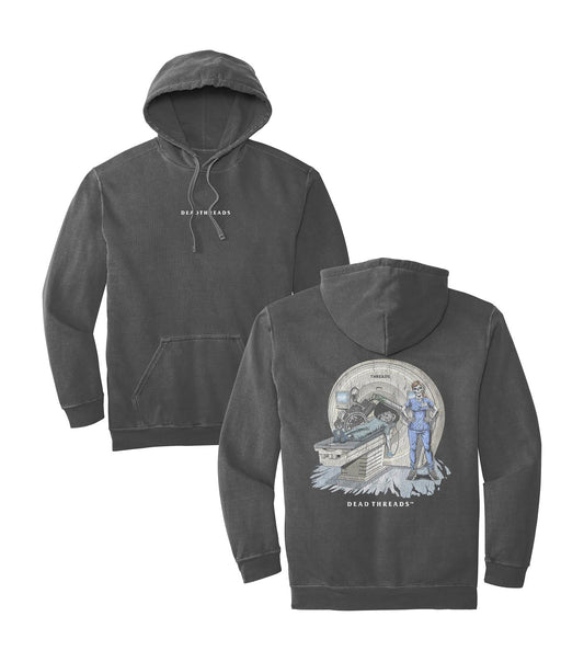 RADIATION REAPER (MRI, FEMALE) - “DT ESSENTIAL" HOODIE – Hoodie – Dead Threads Apparel