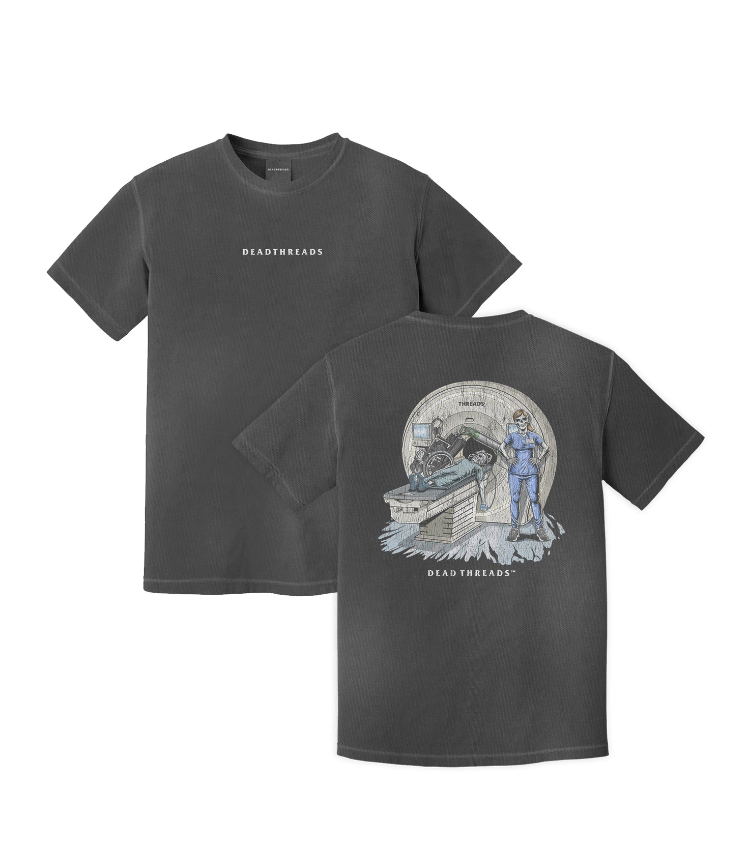 RADIATION REAPER (MRI, FEMALE) - “DT ESSENTIAL" PREMIUM T - SHIRT – T-Shirt – Dead Threads Apparel