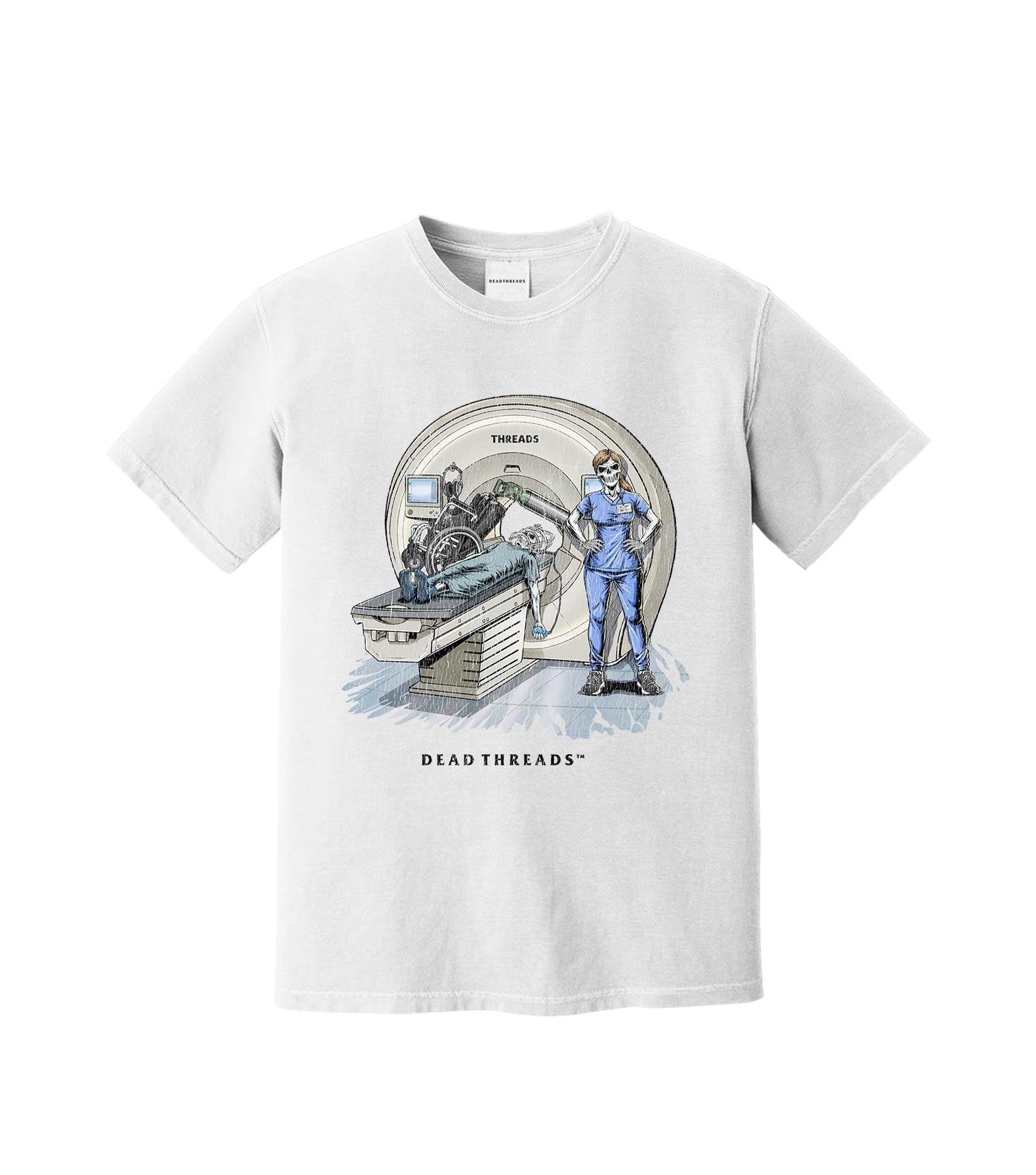 RADIATION REAPER (MRI, FEMALE) – T-Shirt – Dead Threads Apparel