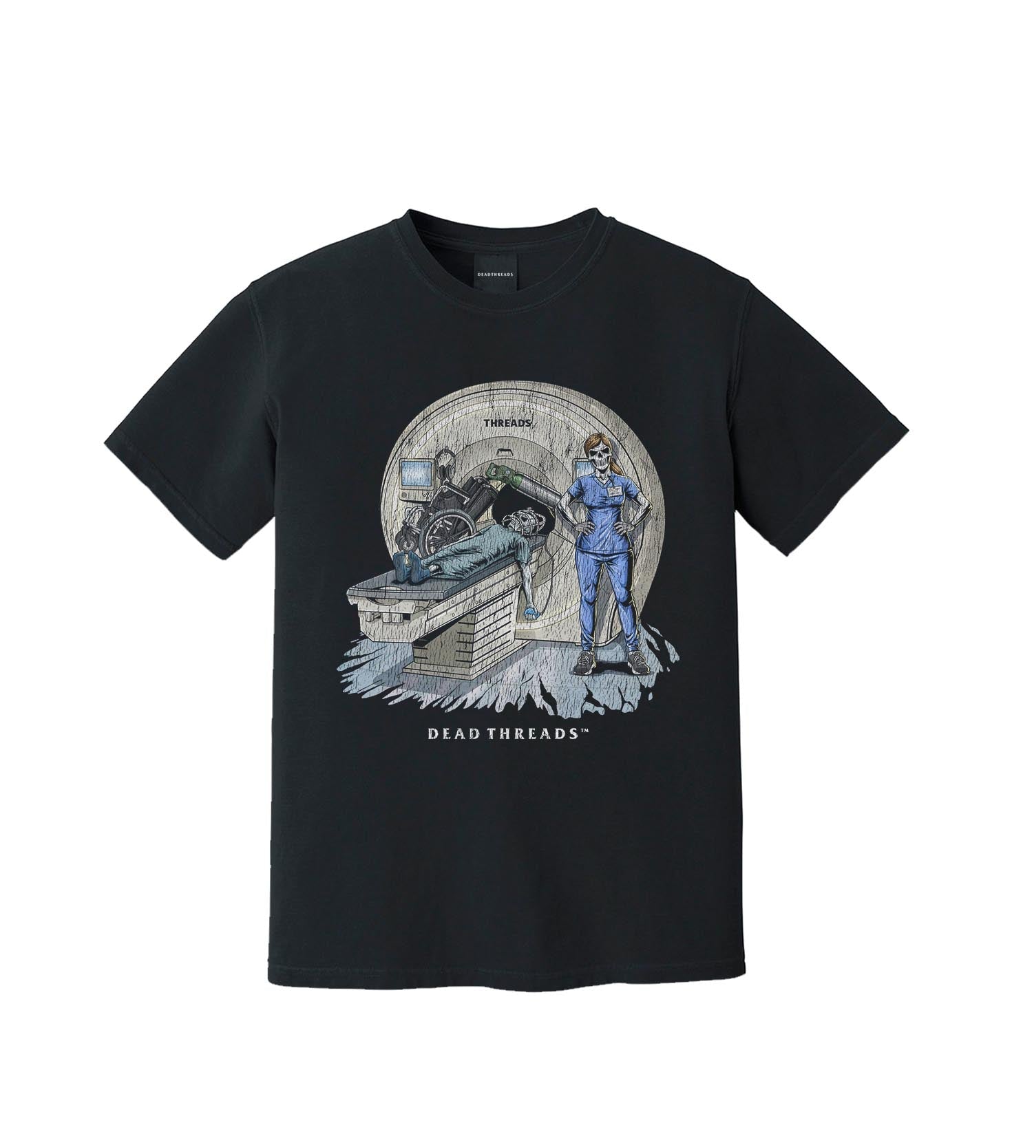 RADIATION REAPER (MRI, FEMALE) – T-Shirt – Dead Threads Apparel