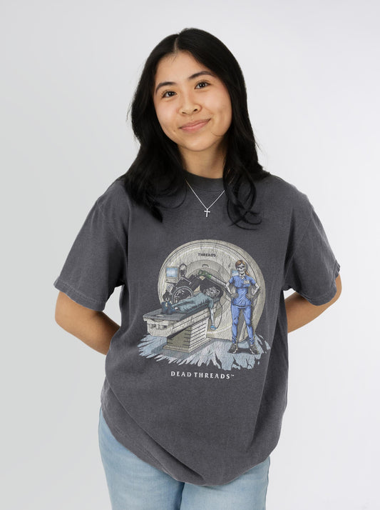 RADIATION REAPER (MRI, FEMALE) – T-Shirt – Dead Threads Apparel