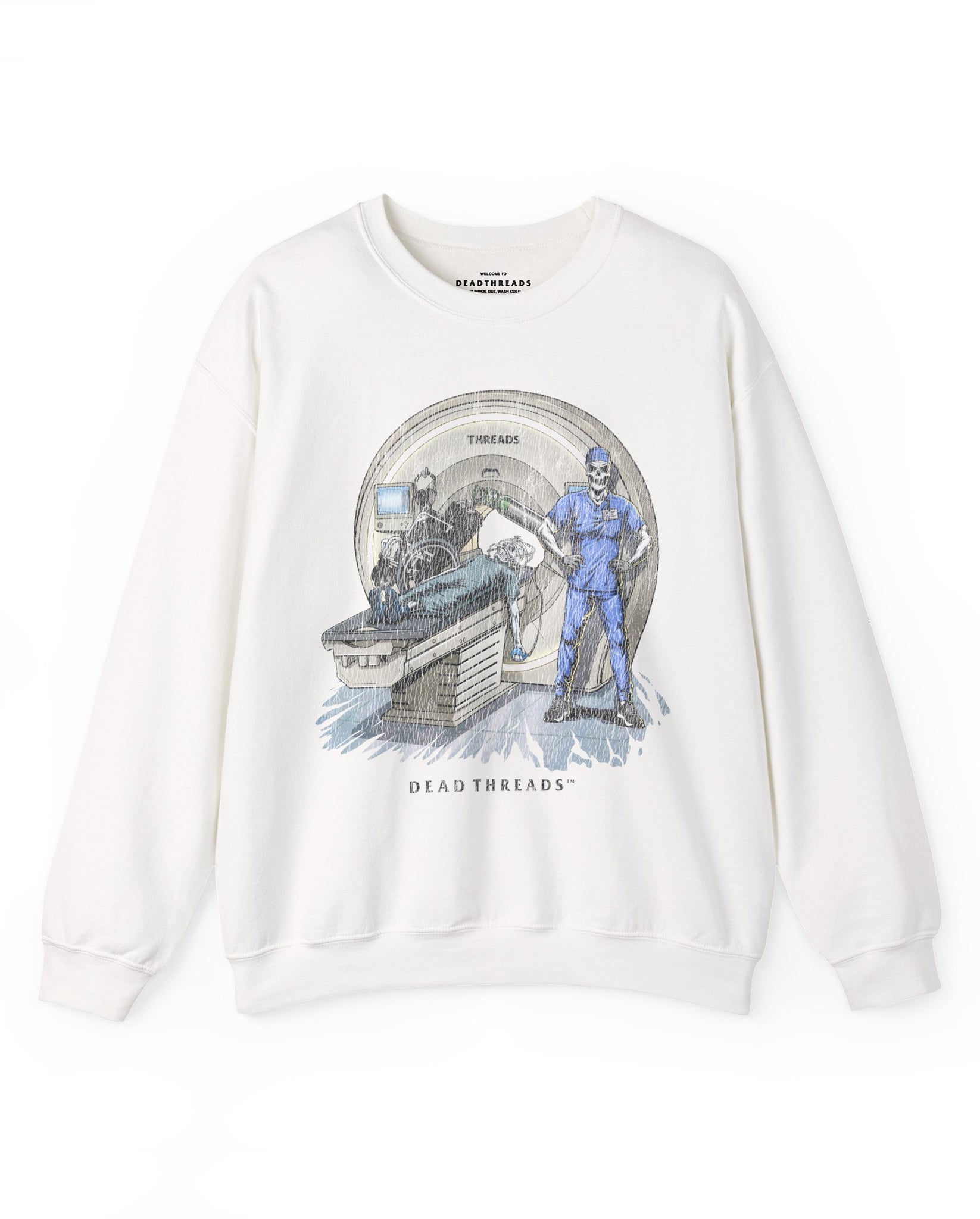 RADIATION REAPER (MRI, MALE) CREWNECK SWEATSHIRT – Sweatshirt – Dead Threads Apparel