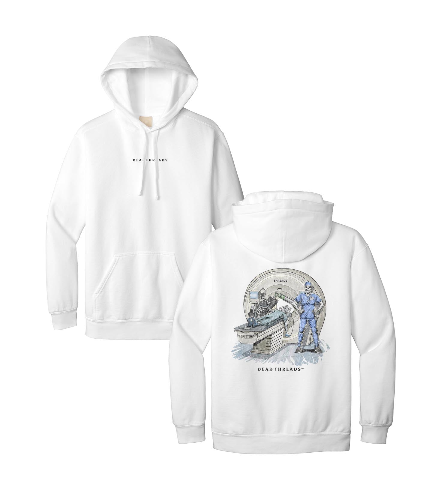 RADIATION REAPER (MRI, MALE) - “DT ESSENTIAL" HOODIE – Hoodie – Dead Threads Apparel