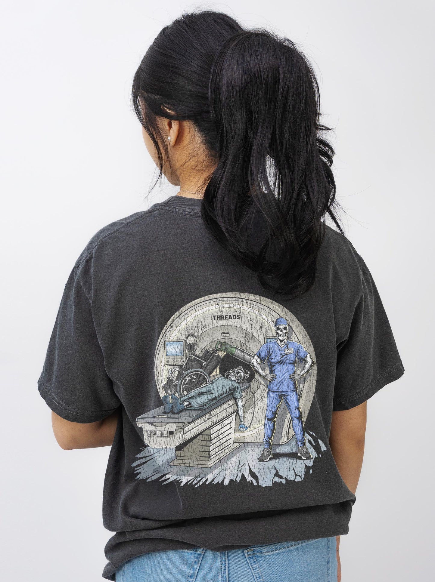 RADIATION REAPER (MRI, MALE) - “DT ESSENTIAL" PREMIUM T - SHIRT – T-Shirt – Dead Threads Apparel