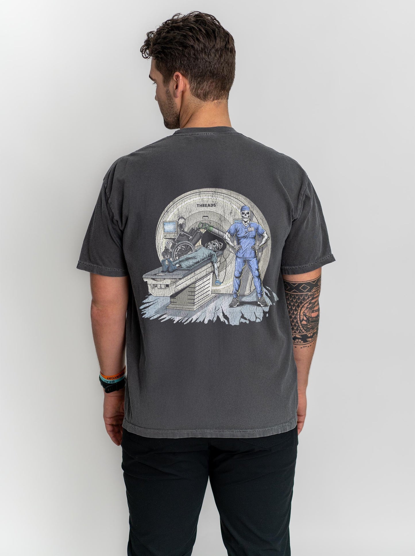 RADIATION REAPER (MRI, MALE) - “DT ESSENTIAL" PREMIUM T - SHIRT – T-Shirt – Dead Threads Apparel