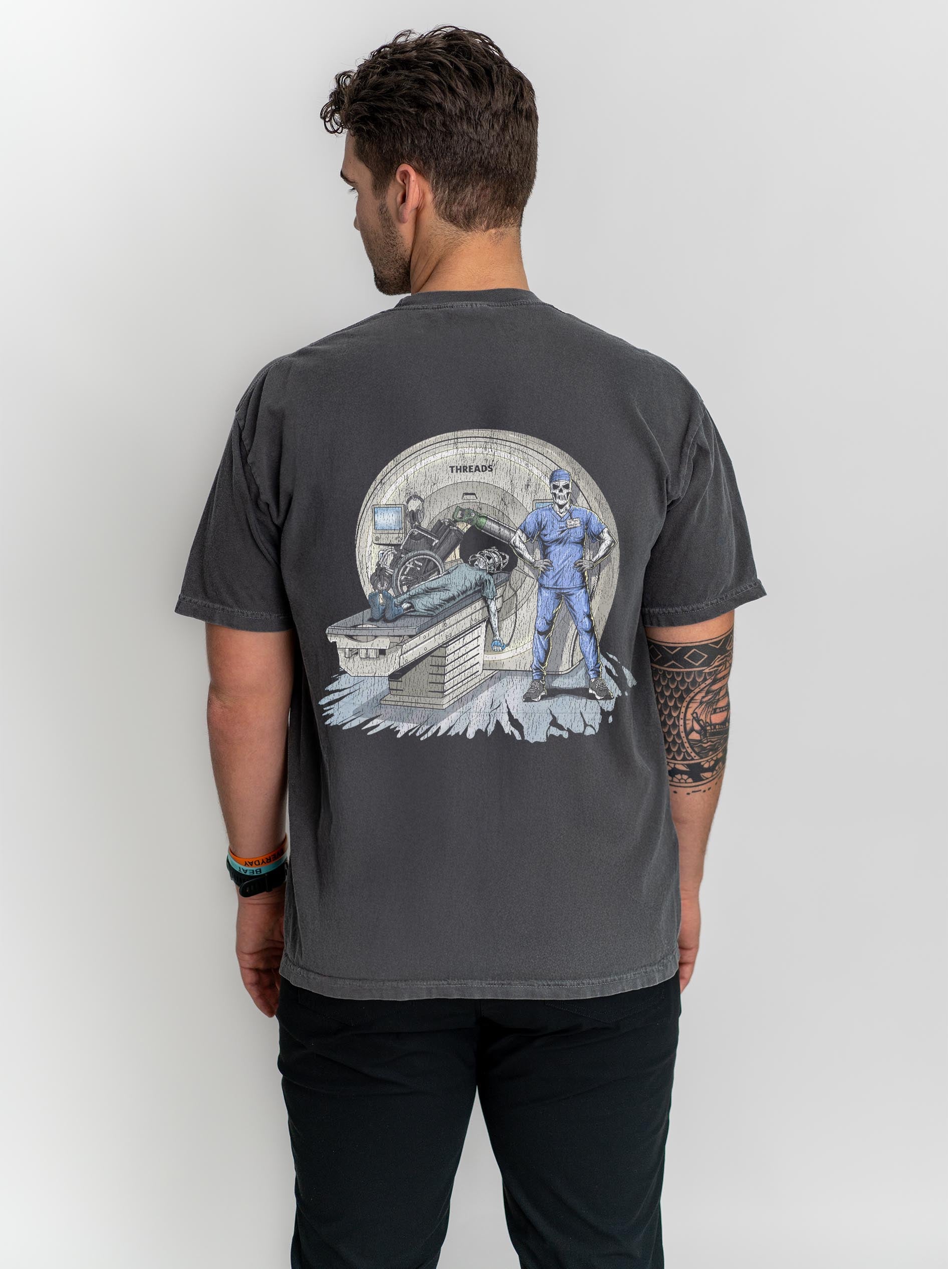 RADIATION REAPER (MRI, MALE) - “DT ESSENTIAL" PREMIUM T - SHIRT – T-Shirt – Dead Threads Apparel