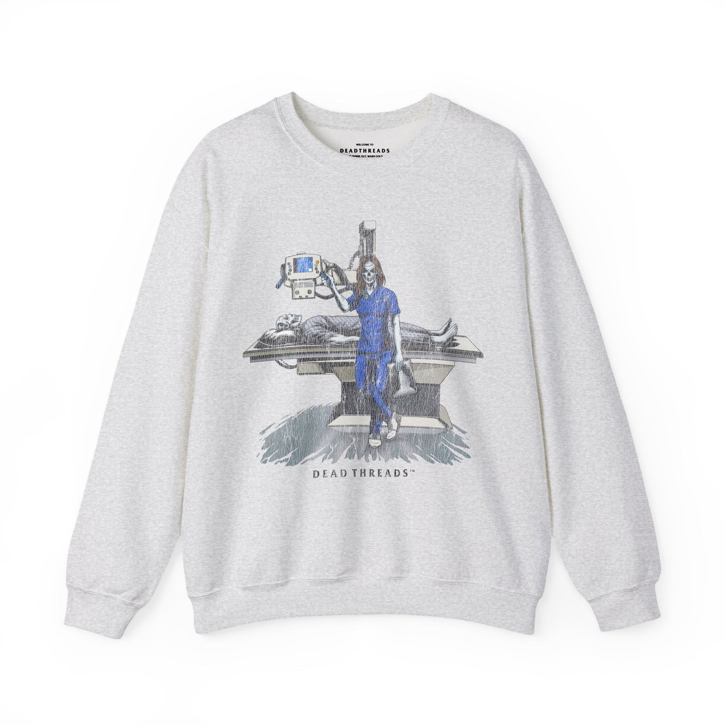 RADIATION REAPER (X - RAY, FEMALE) CREWNECK SWEATSHIRT – Sweatshirt – Dead Threads Apparel