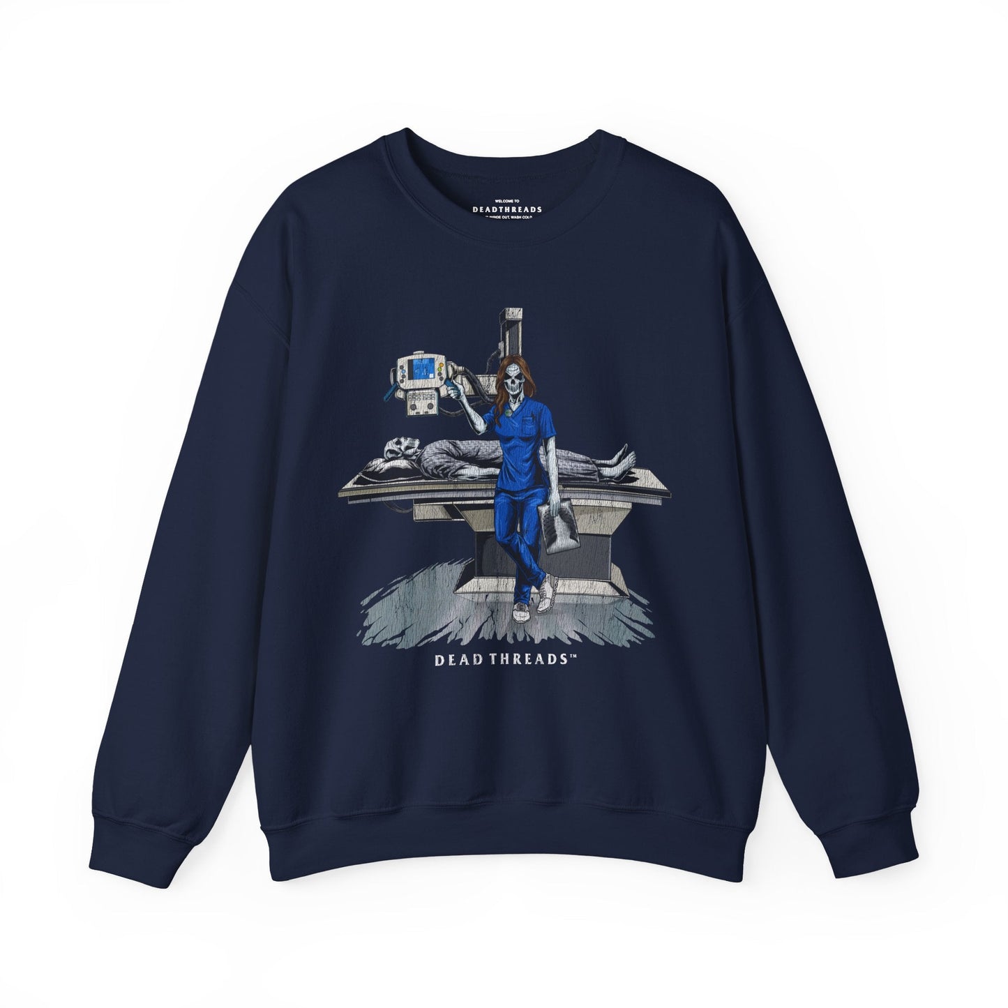 RADIATION REAPER (X - RAY, FEMALE) CREWNECK SWEATSHIRT – Sweatshirt – Dead Threads Apparel
