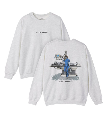 RADIATION REAPER (X - RAY, FEMALE) - “DT ESSENTIAL" CREWNECK SWEATSHIRT – Sweatshirt – Dead Threads Apparel