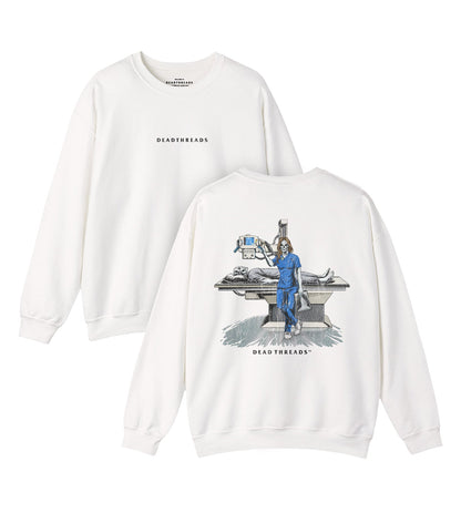 RADIATION REAPER (X - RAY, FEMALE) - “DT ESSENTIAL" CREWNECK SWEATSHIRT – Sweatshirt – Dead Threads Apparel