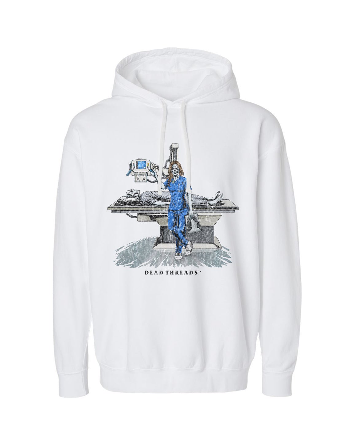RADIATION REAPER (X - RAY, FEMALE) - LIGHTWEIGHT HOODIE – Hoodie – Dead Threads Apparel