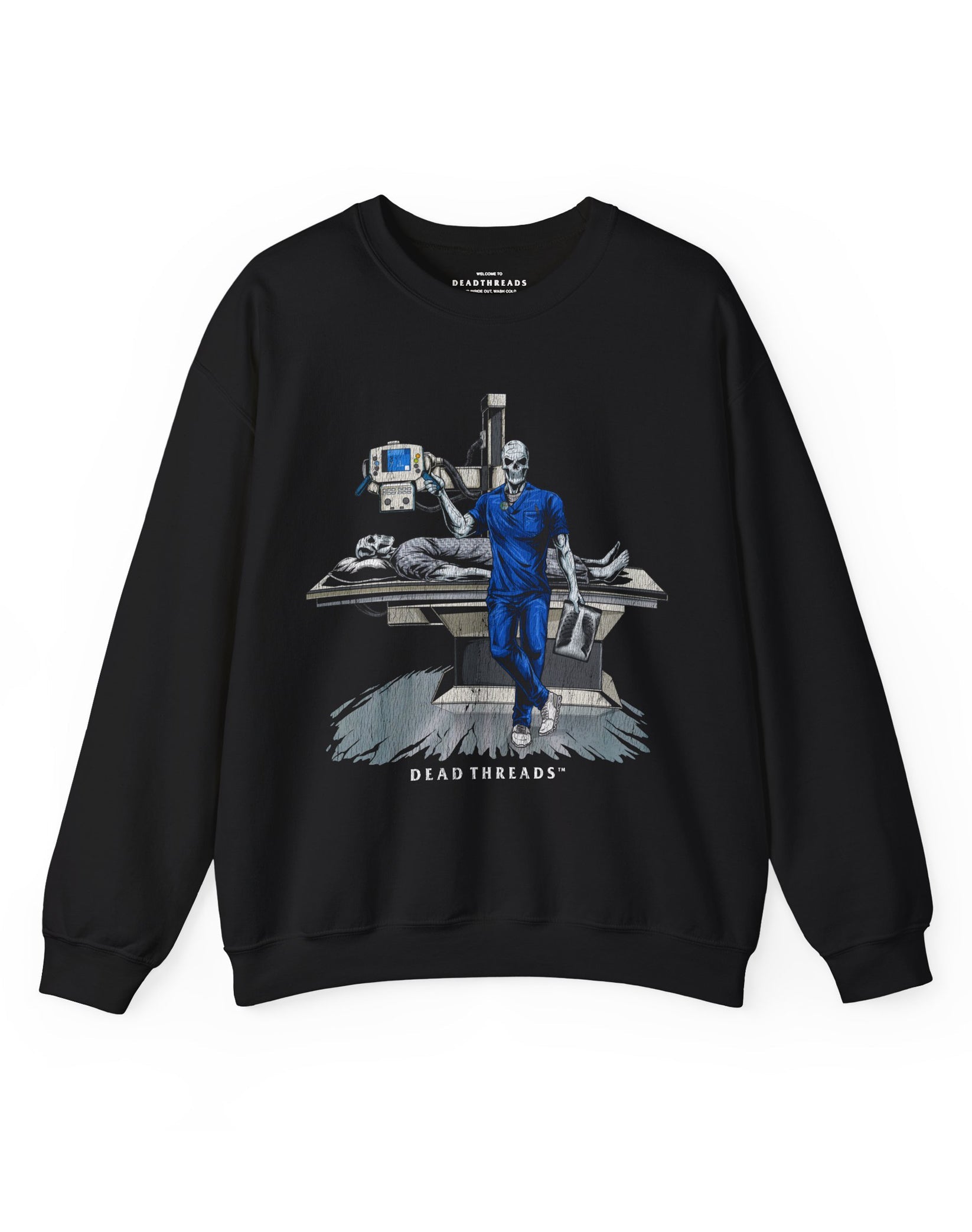 RADIATION REAPER (X - RAY, MALE) CREWNECK SWEATSHIRT – Sweatshirt – Dead Threads Apparel