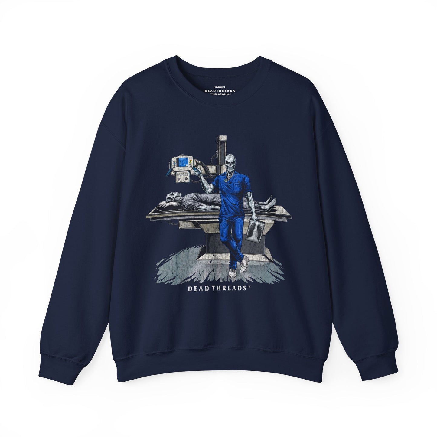 RADIATION REAPER (X - RAY, MALE) CREWNECK SWEATSHIRT – Sweatshirt – Dead Threads Apparel
