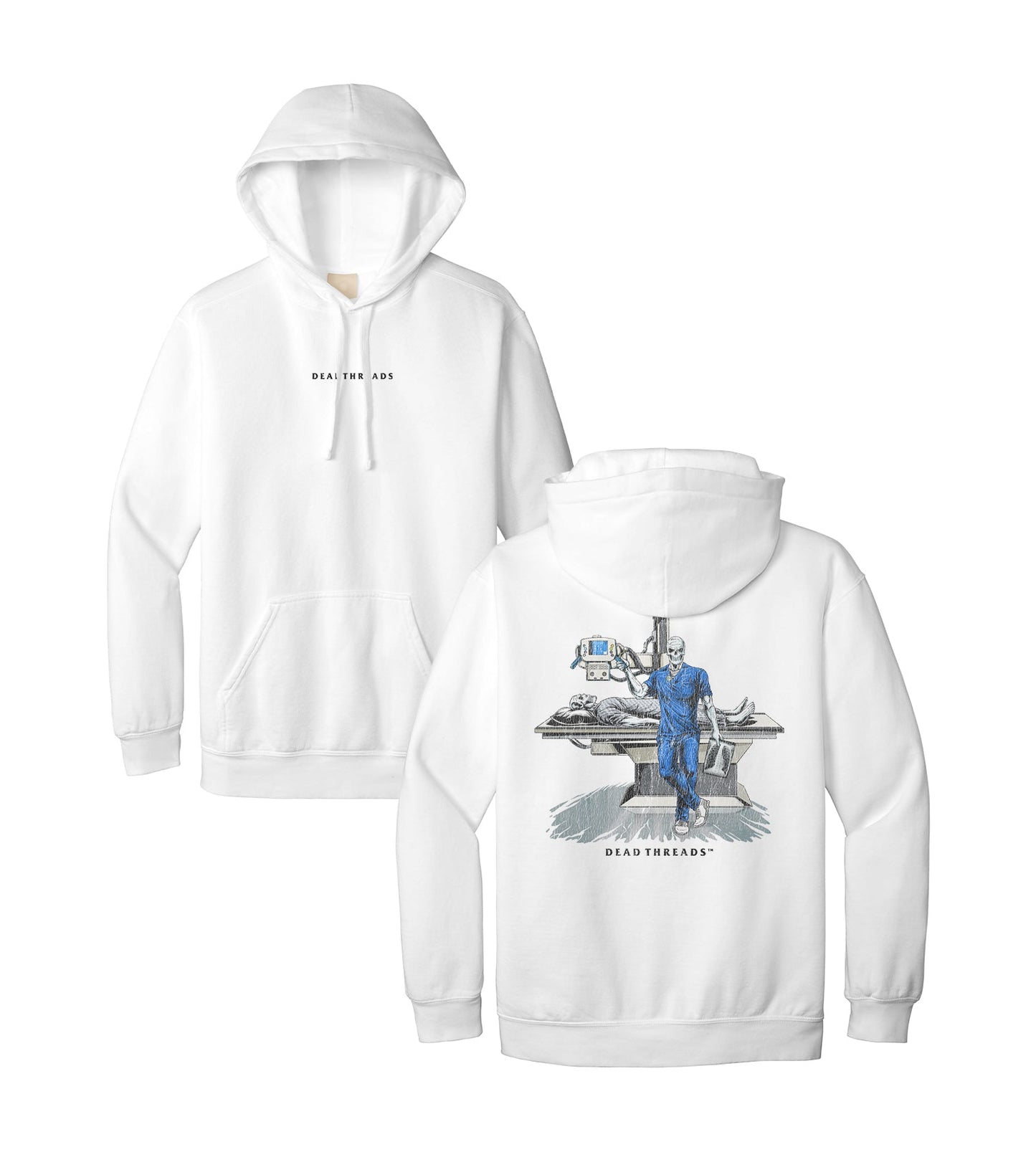RADIATION REAPER (X - RAY, MALE) - “DT ESSENTIAL" HOODIE – Hoodie – Dead Threads Apparel