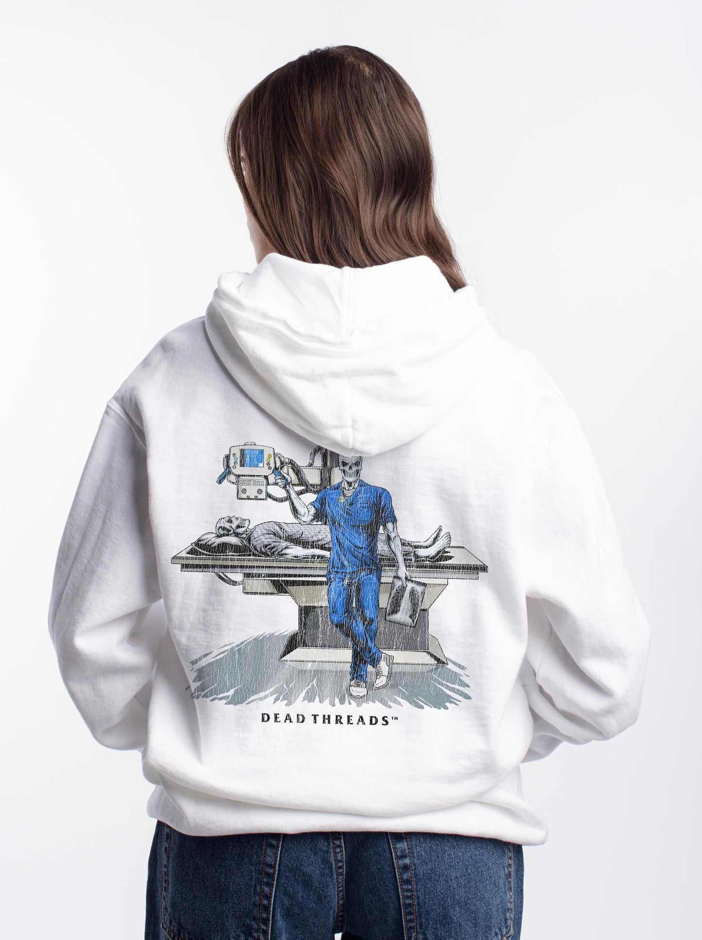 RADIATION REAPER (X - RAY, MALE) - “DT ESSENTIAL" HOODIE – Hoodie – Dead Threads Apparel