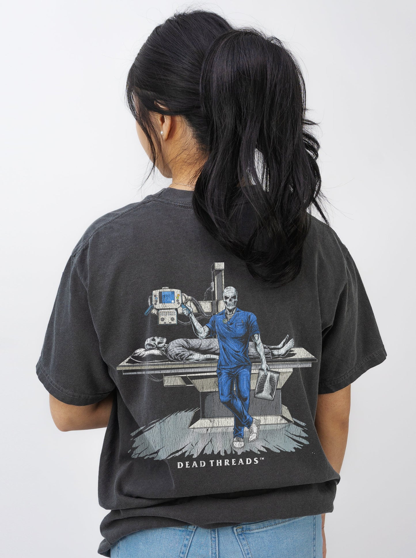 RADIATION REAPER (X - RAY, MALE) - “DT ESSENTIAL" PREMIUM T - SHIRT – T-Shirt – Dead Threads Apparel
