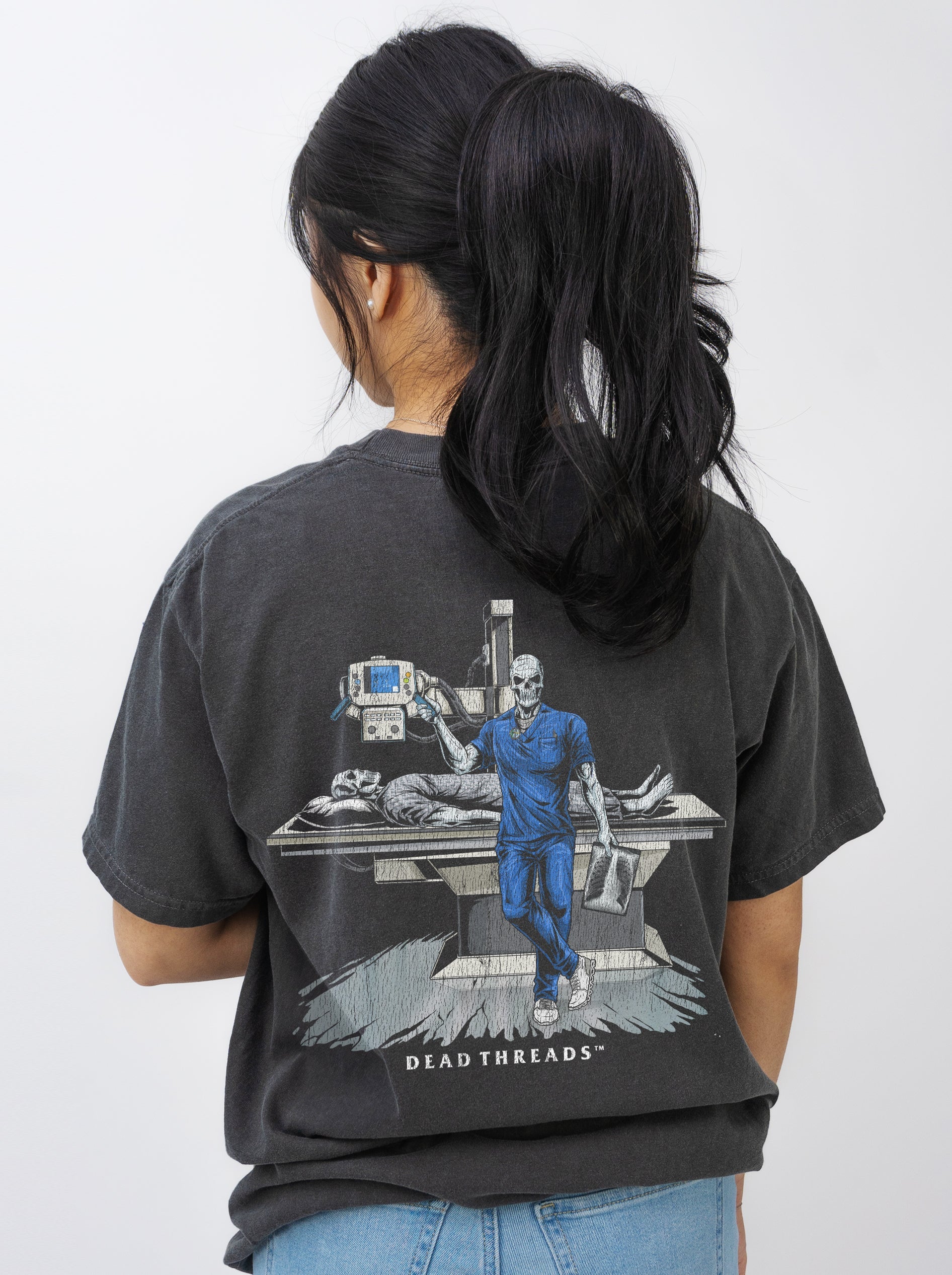 RADIATION REAPER (X - RAY, MALE) - “DT ESSENTIAL" PREMIUM T - SHIRT – T-Shirt – Dead Threads Apparel