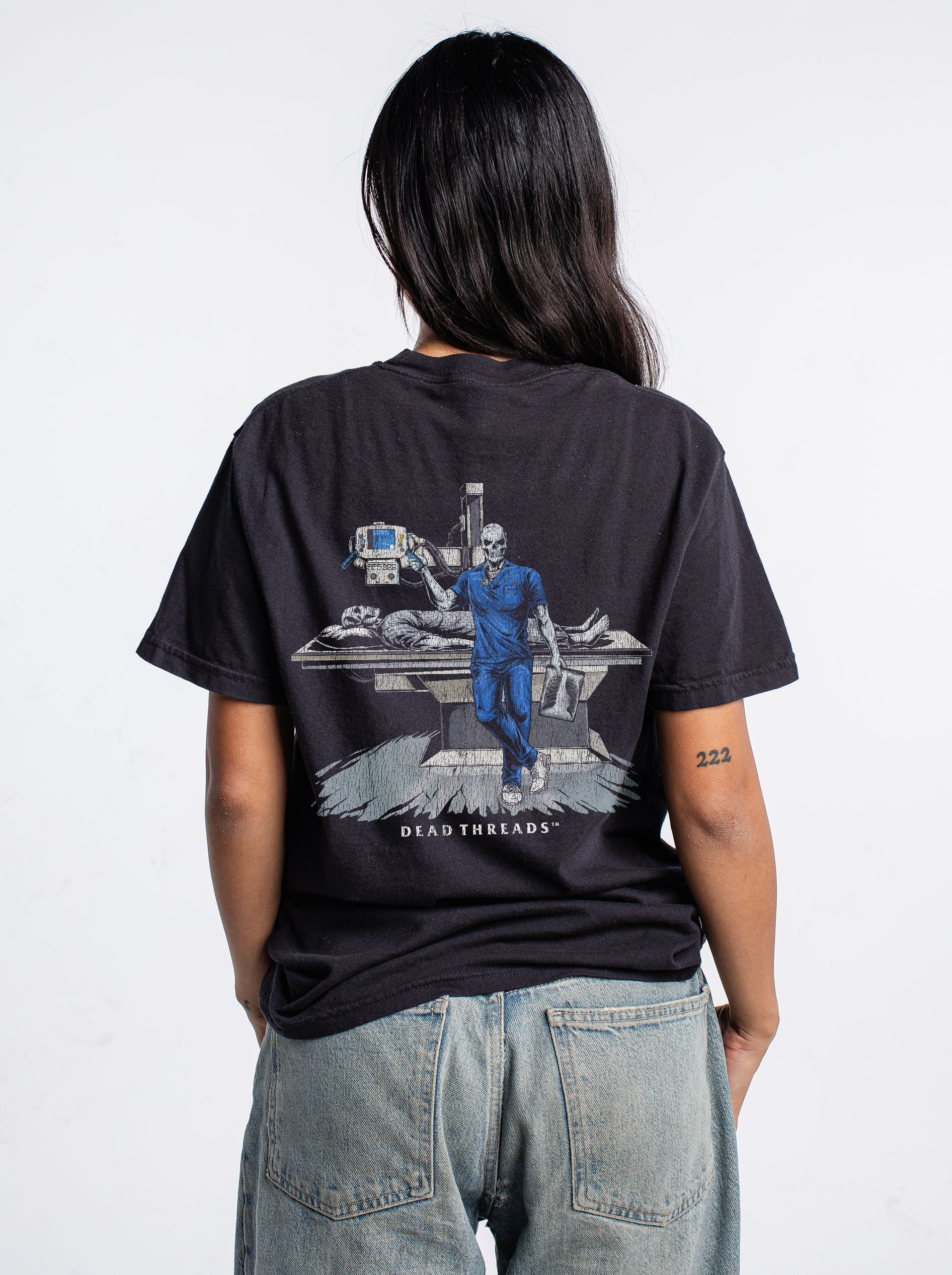 RADIATION REAPER (X - RAY, MALE) - “DT ESSENTIAL" PREMIUM T - SHIRT – T-Shirt – Dead Threads Apparel