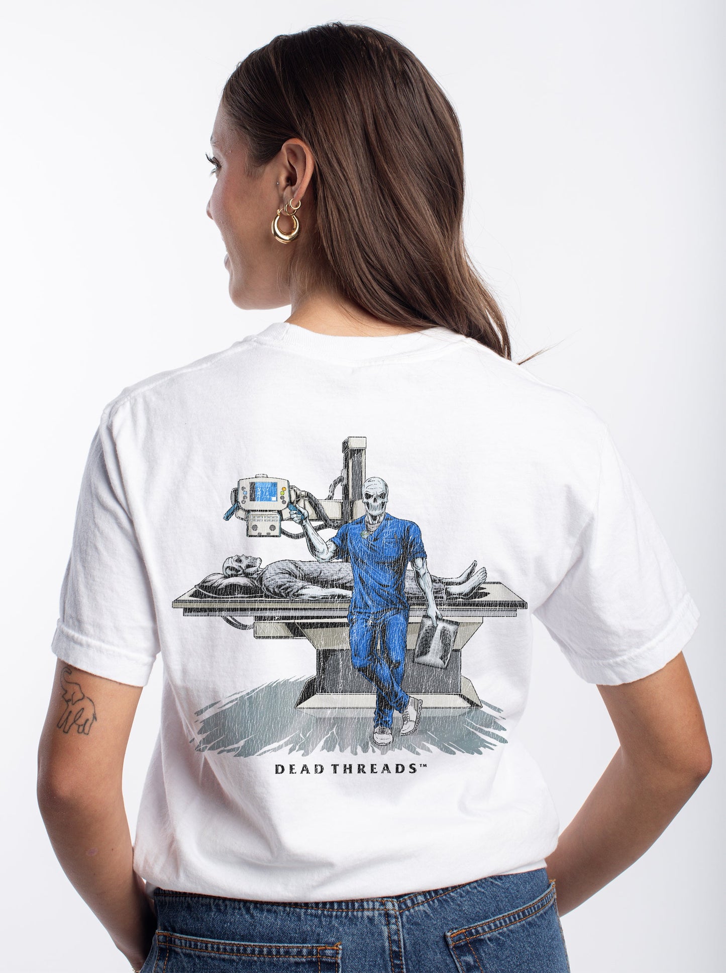 RADIATION REAPER (X - RAY, MALE) - “DT ESSENTIAL" PREMIUM T - SHIRT – T-Shirt – Dead Threads Apparel