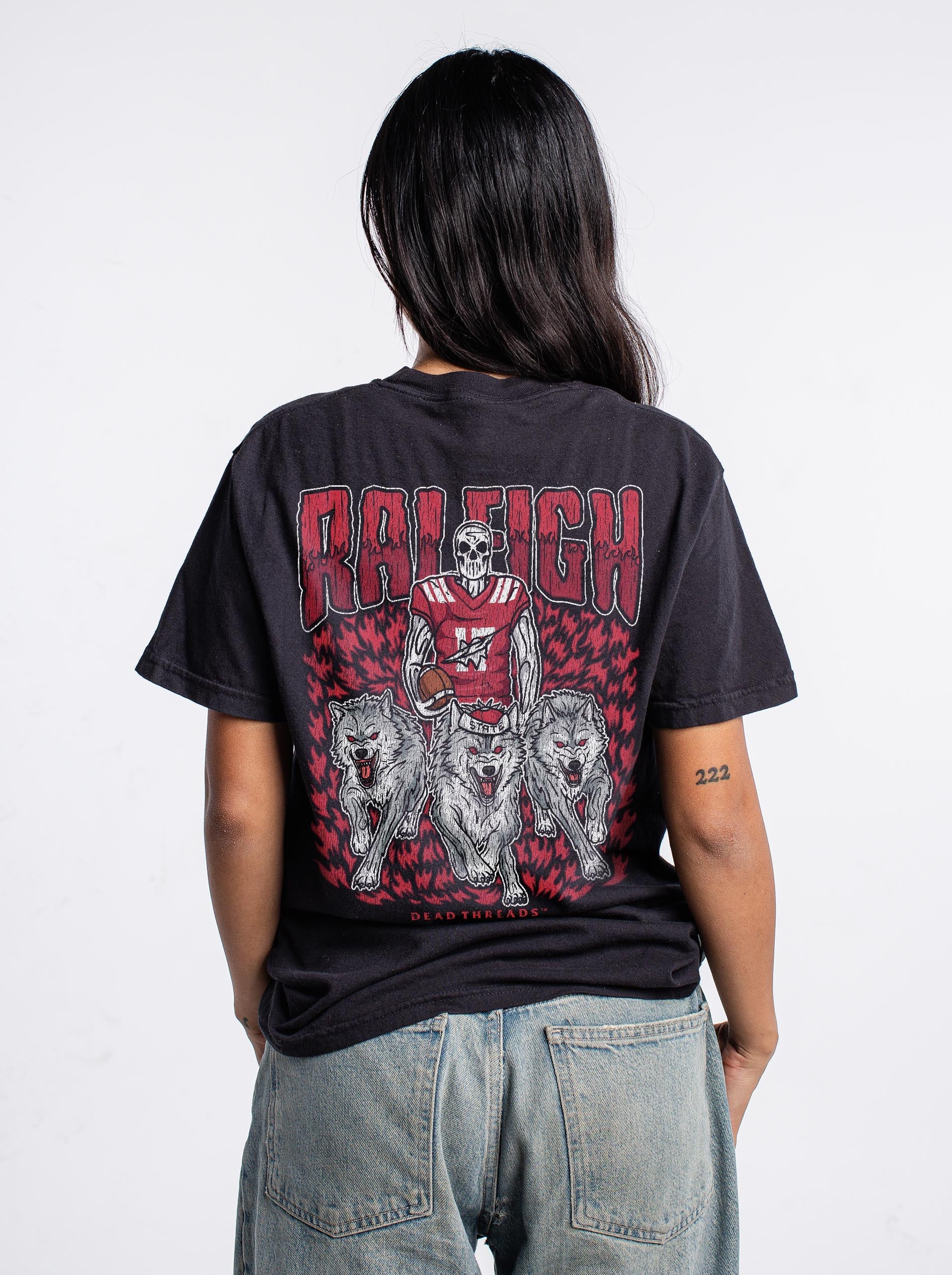 RALEIGH FOOTBALL - “3 SKULL” PREMIUM T - SHIRT – T-Shirt – Dead Threads Apparel