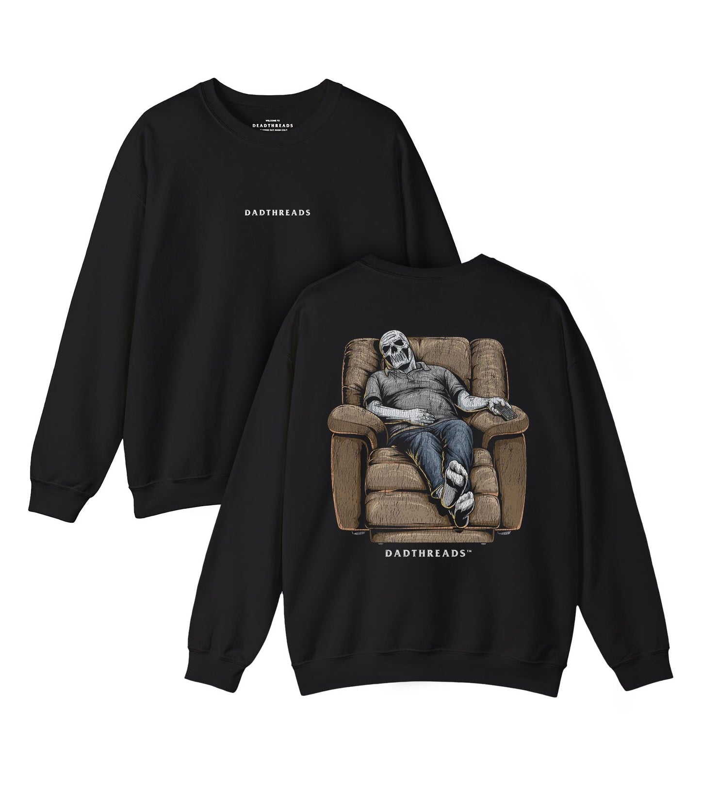 REST IN RECLINE - “DT ESSENTIAL" CREWNECK SWEATSHIRT – Sweatshirt – Dead Threads Apparel