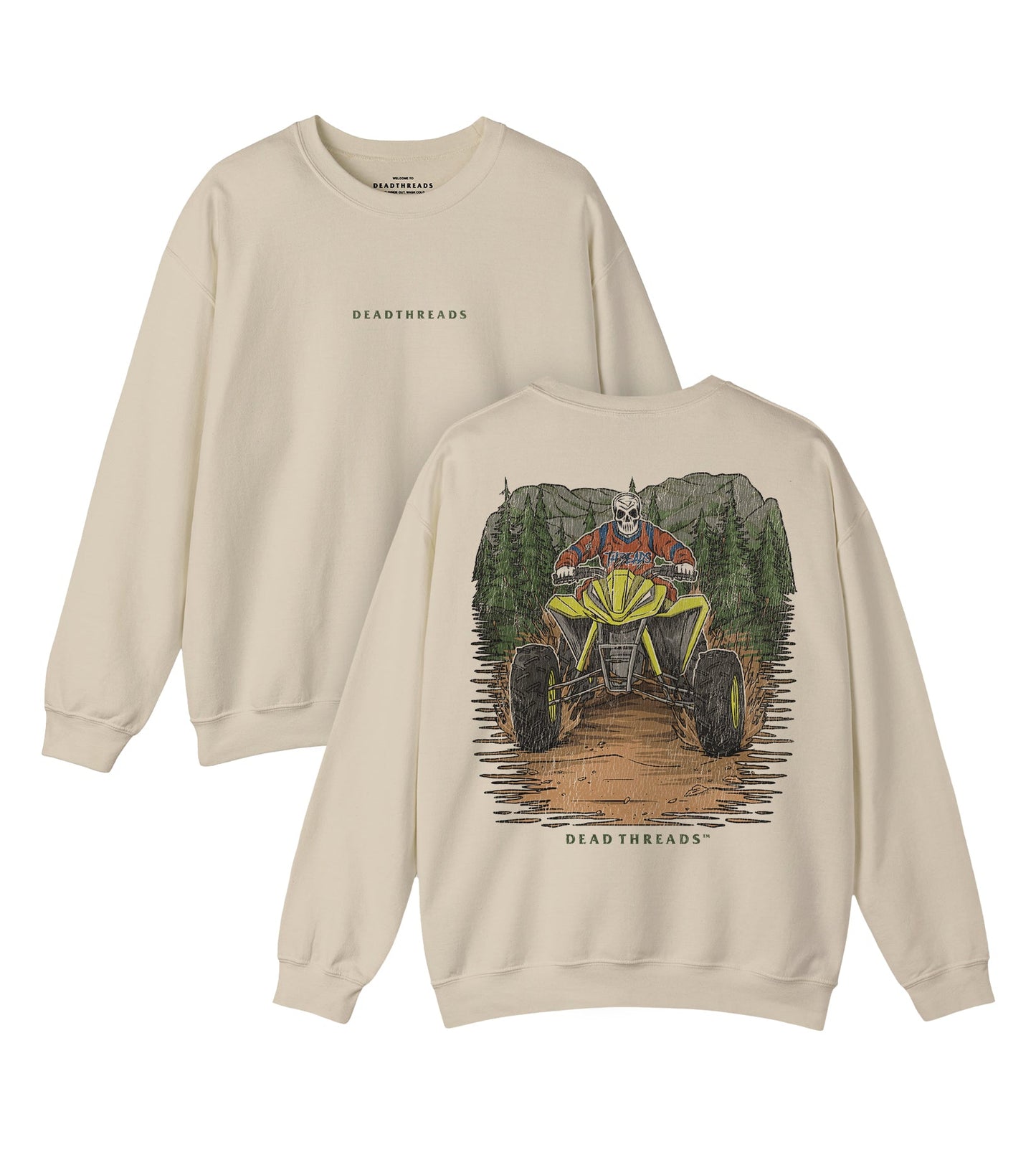 RIDE OR DIE - “DT ESSENTIAL" CREWNECK SWEATSHIRT – Sweatshirt – Dead Threads Apparel