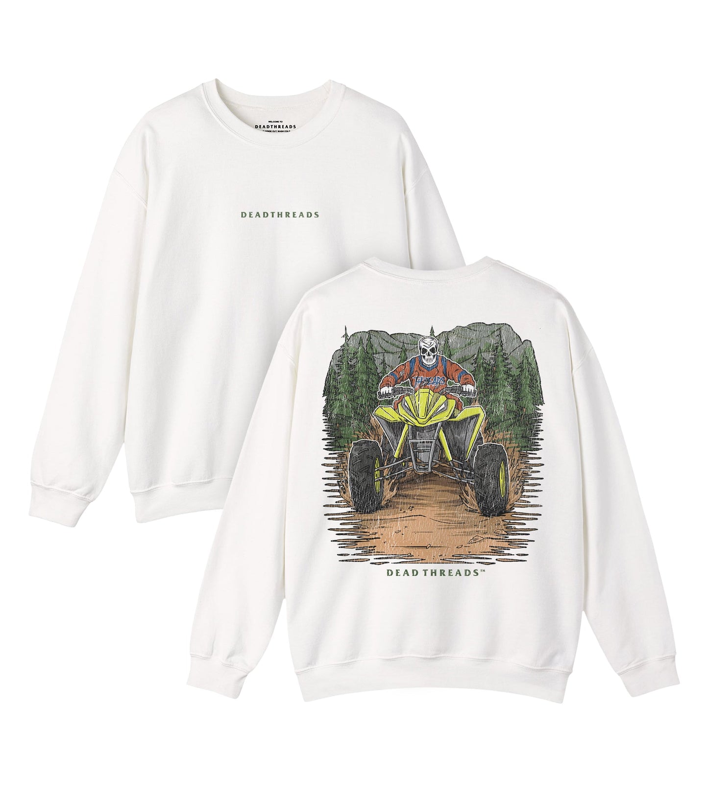 RIDE OR DIE - “DT ESSENTIAL" CREWNECK SWEATSHIRT – Sweatshirt – Dead Threads Apparel
