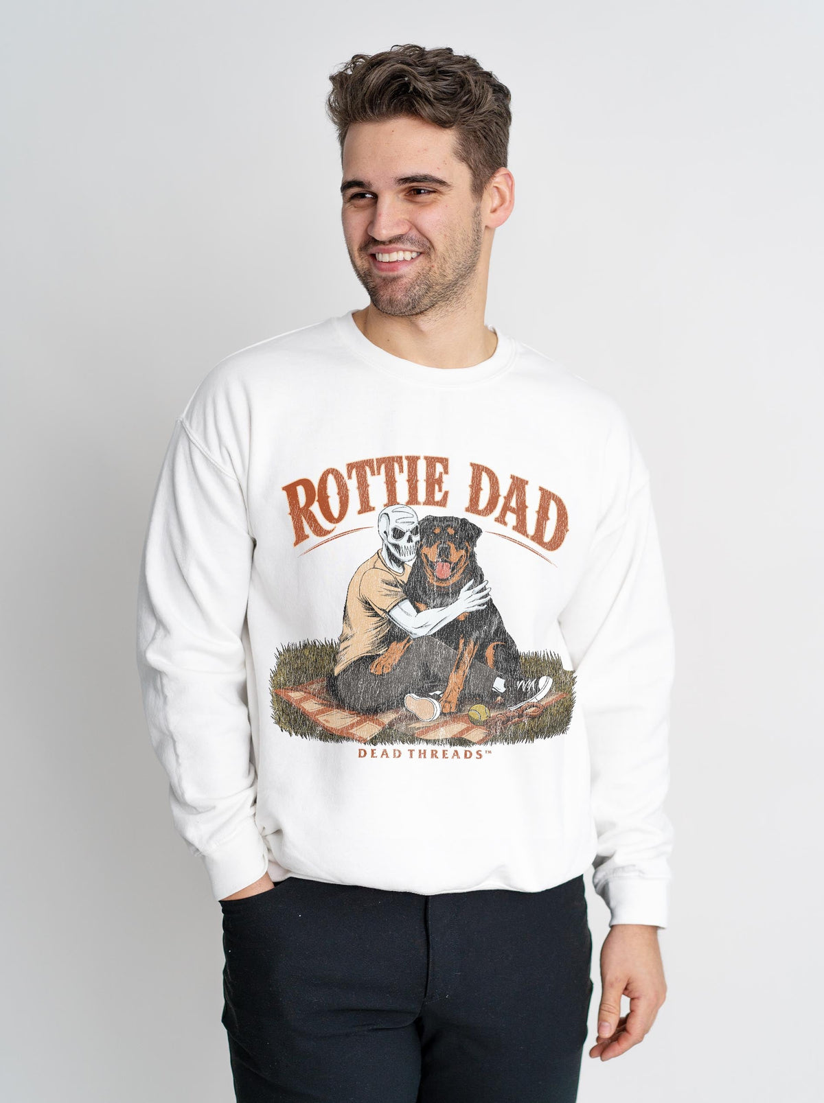 ROTTIE DAD - CREWNECK SWEATSHIRT – Sweatshirt – Dead Threads Apparel