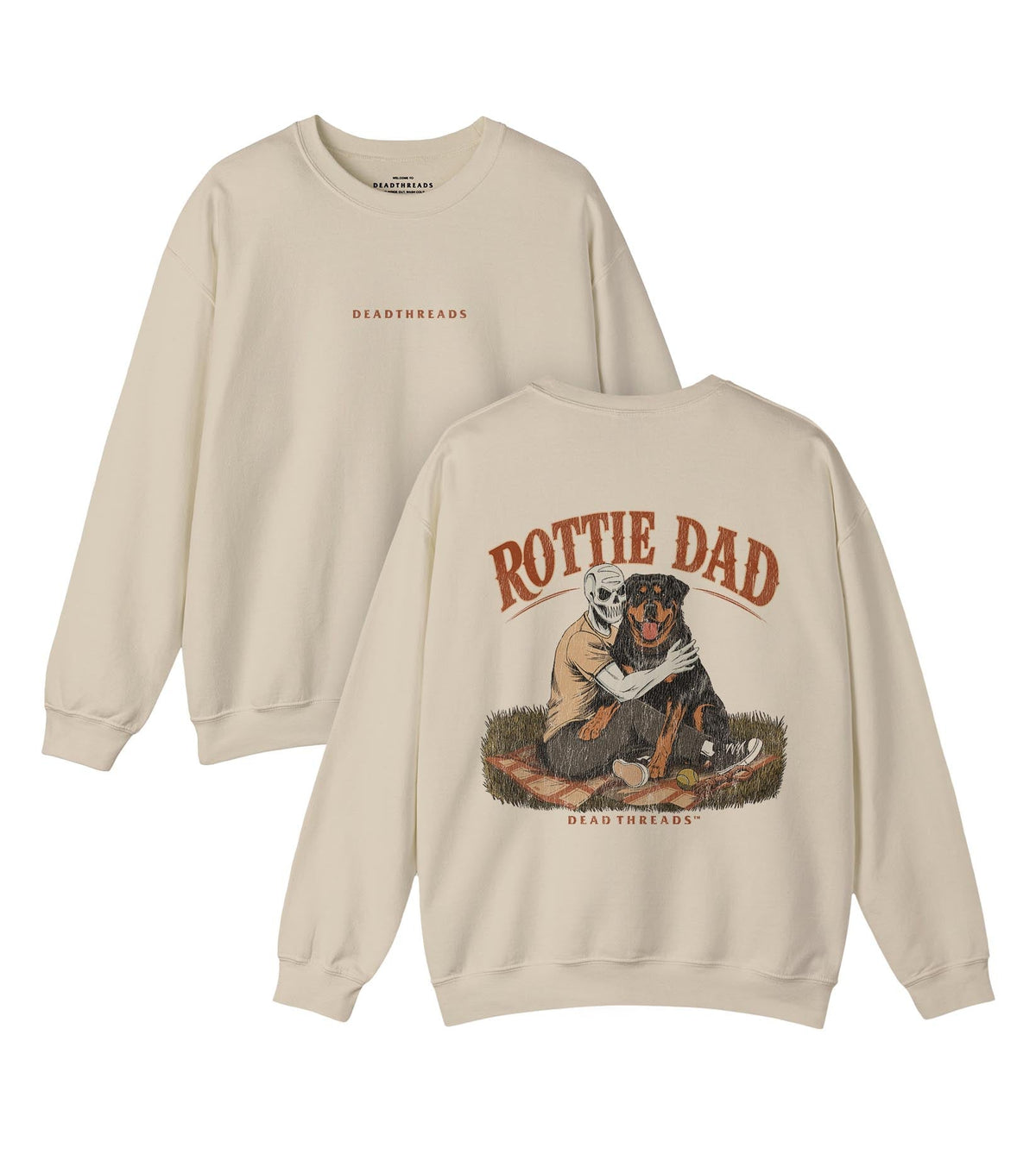 ROTTIE DAD - “DT ESSENTIAL" CREWNECK SWEATSHIRT – Sweatshirt – Dead Threads Apparel