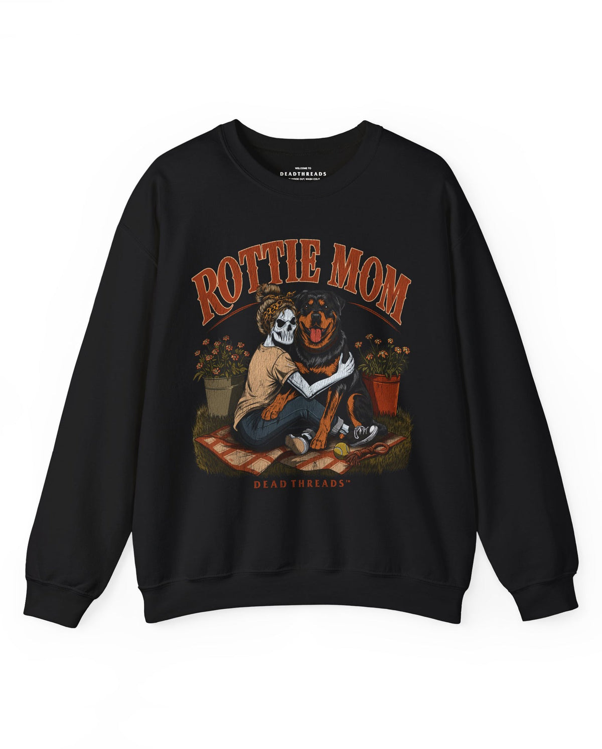 ROTTIE MOM - CREWNECK SWEATSHIRT – Sweatshirt – Dead Threads Apparel