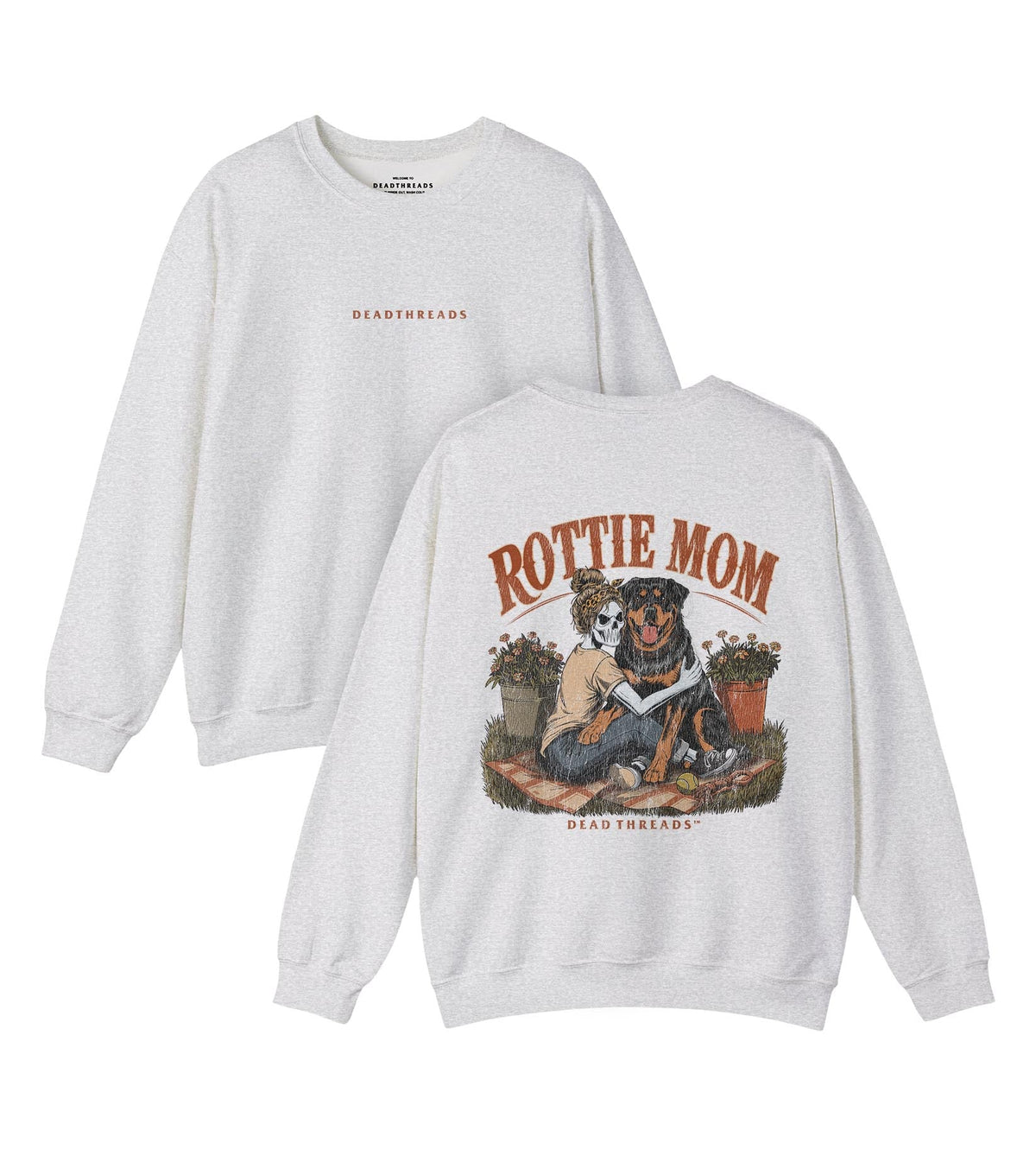 ROTTIE MOM - “DT ESSENTIAL" CREWNECK SWEATSHIRT – Sweatshirt – Dead Threads Apparel